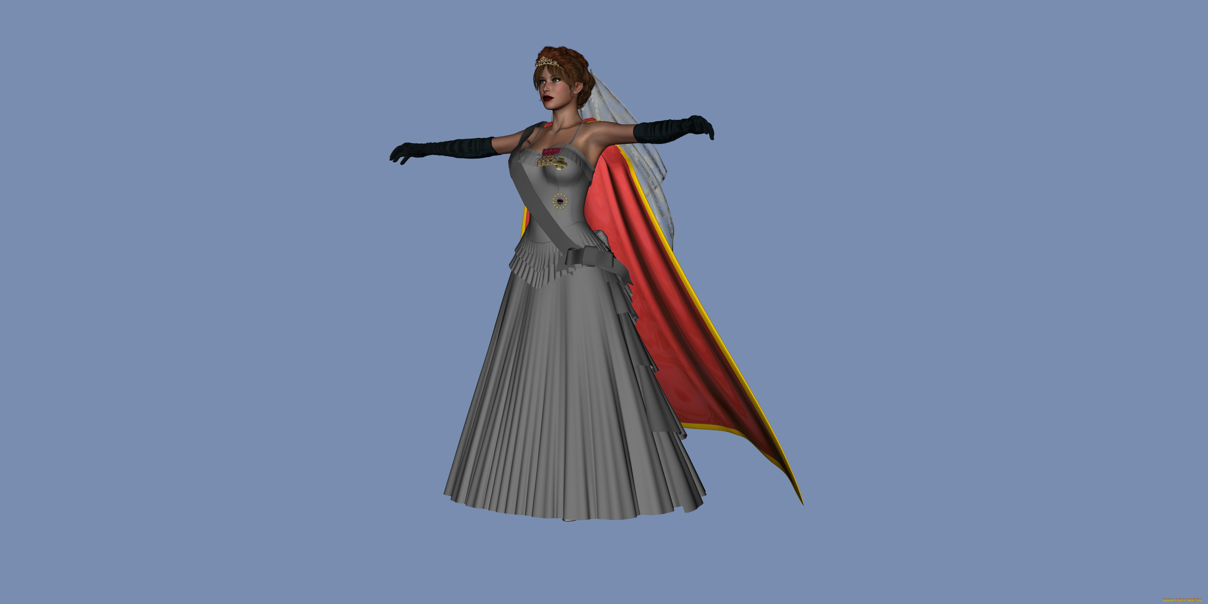 3д, графика, people, люди, девушка, накидка