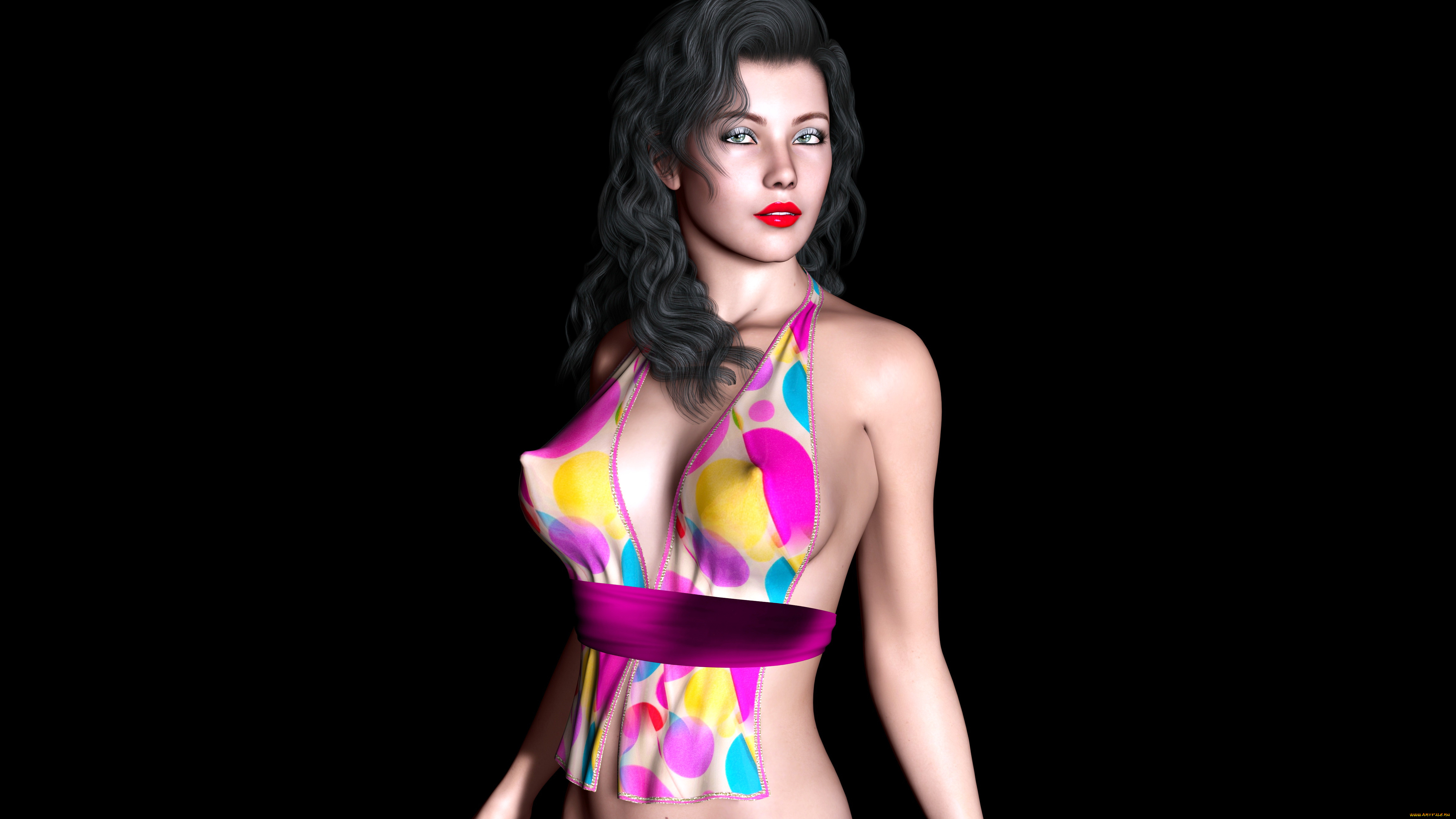 3д, графика, people, люди, взгляд