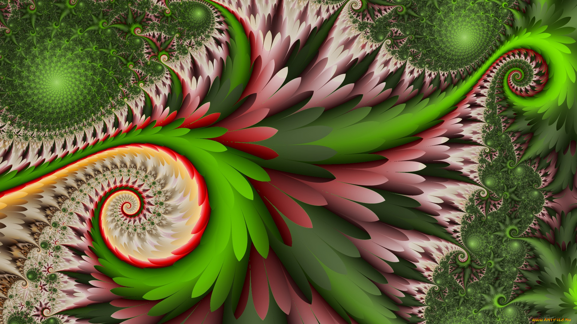 3д, графика, фракталы, , fractal, фон, узор, цвета