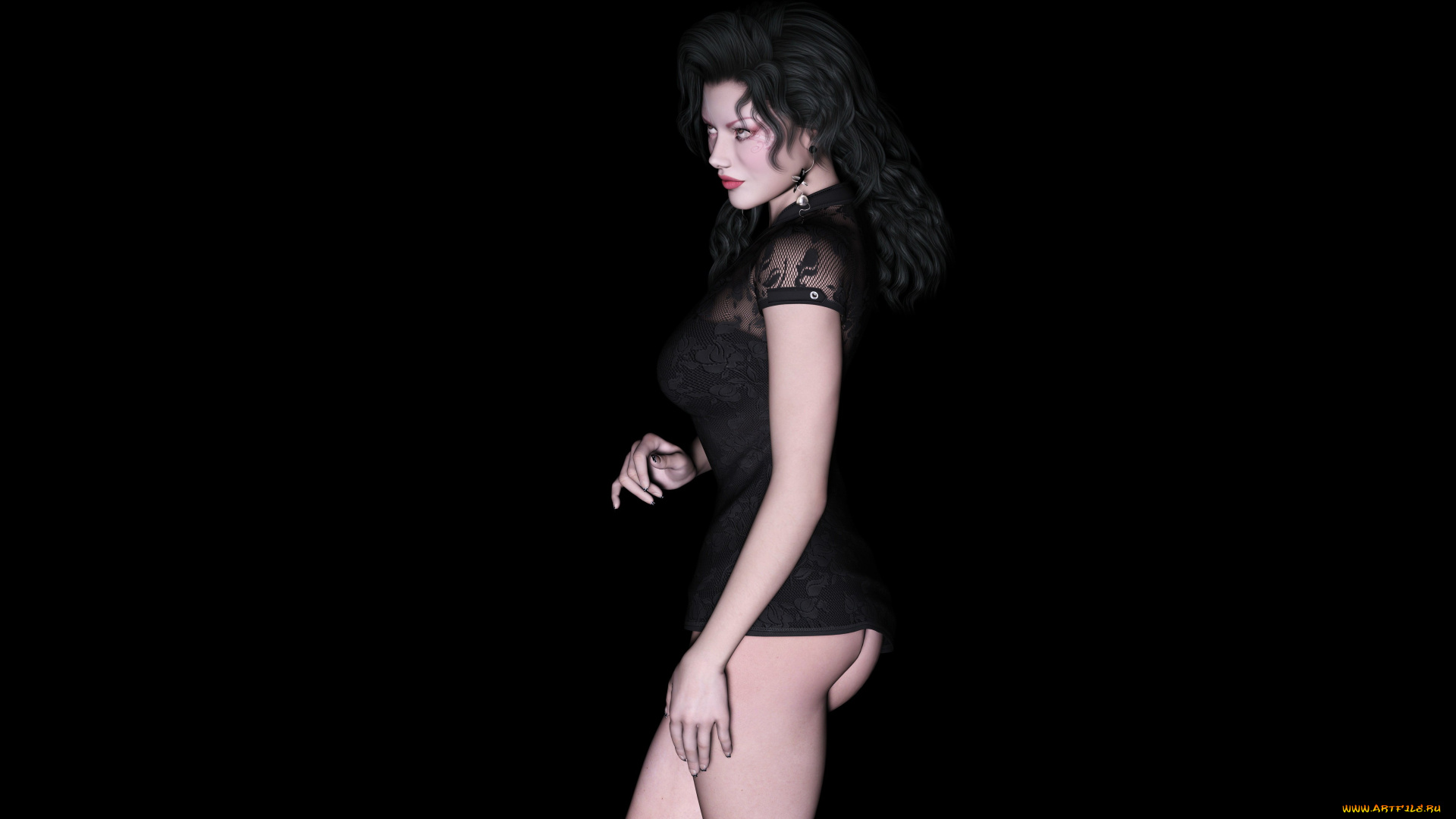 3д, графика, люди, , people, девушка, фон, взгляд