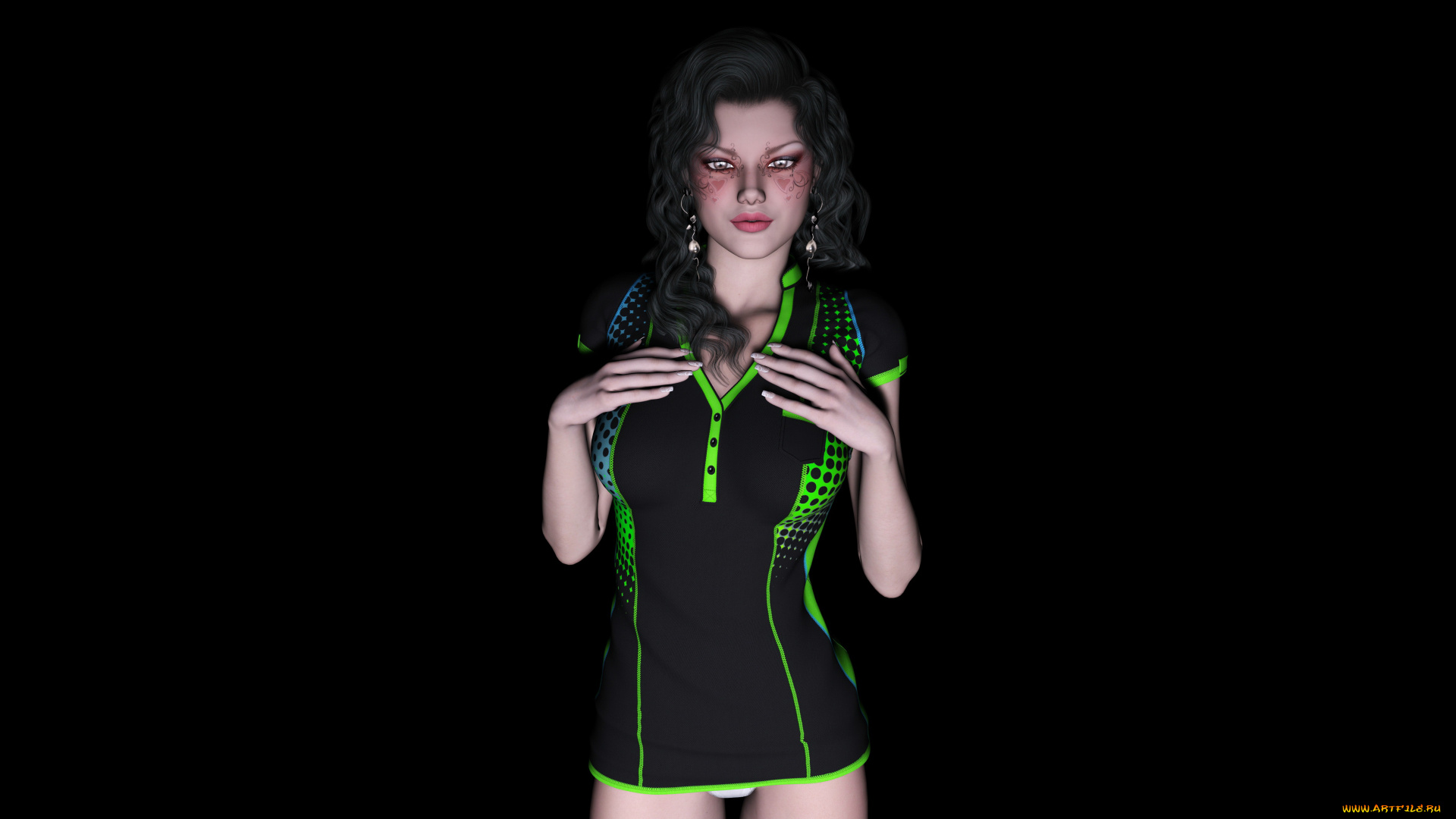 3д, графика, люди, , people, фон, взгляд, девушка