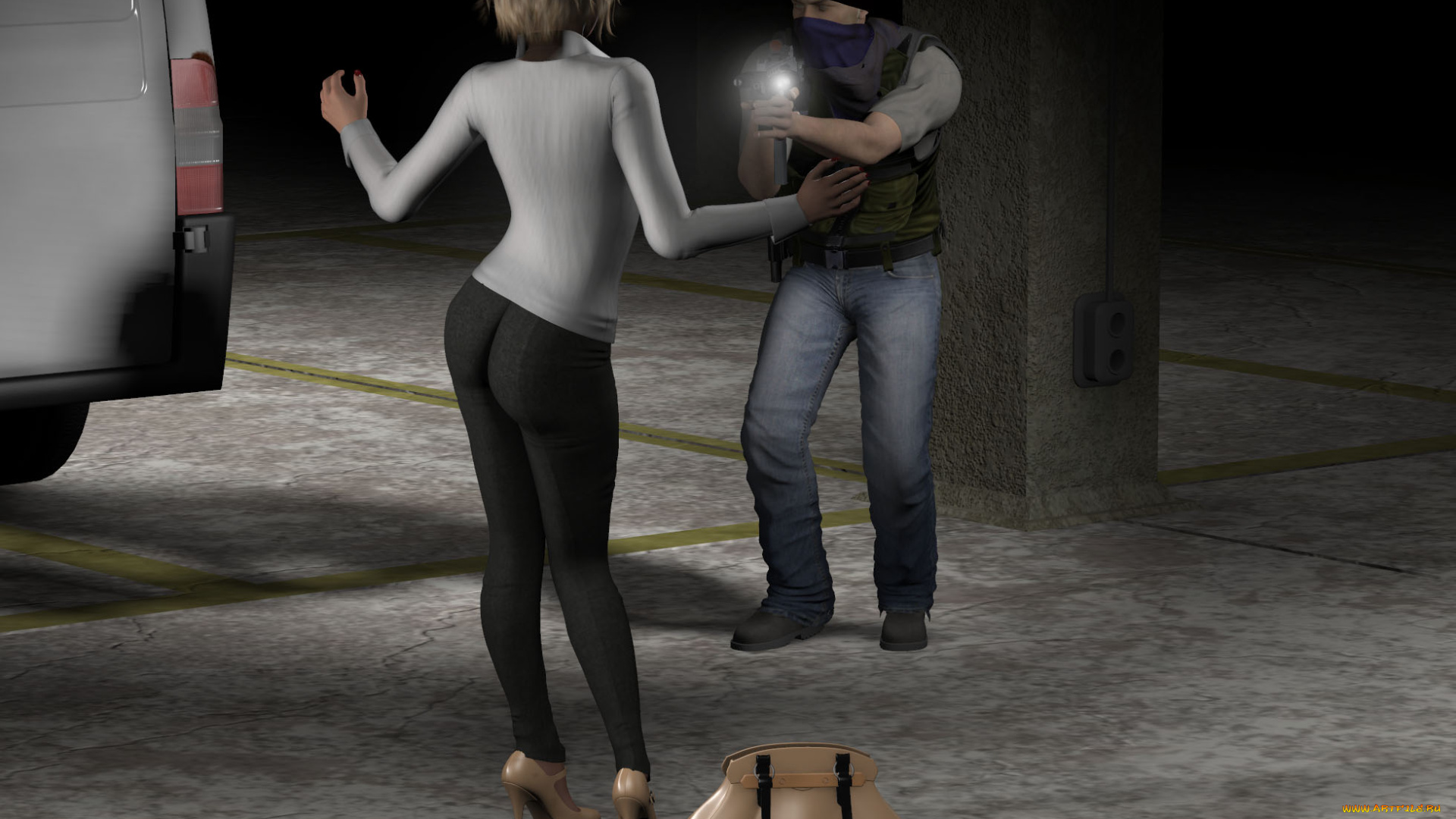 ivys, captor, 3д, графика, фантазия, , fantasy, оружие, девушка, мужчина