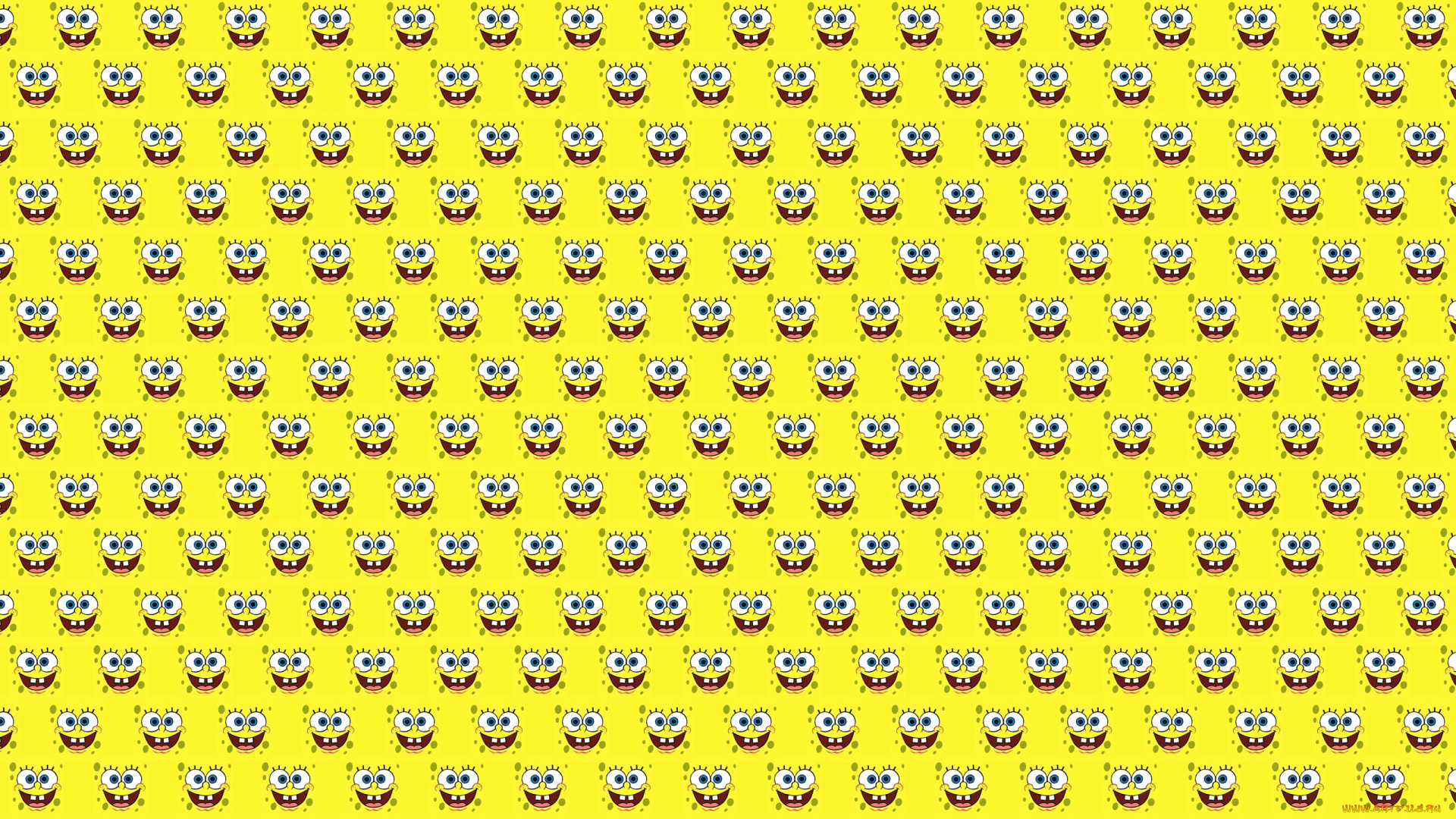 мультфильмы, spongebob, squarepants, улыбка, губка