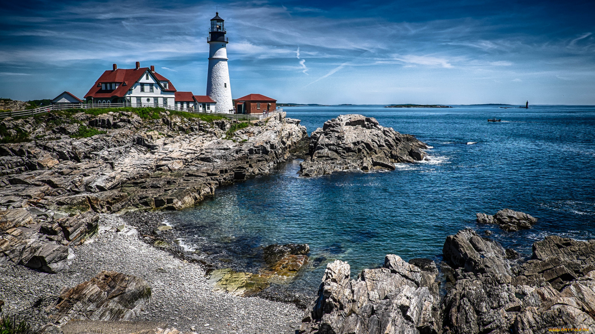 природа, маяки, маяк, бухта, скалы, океан