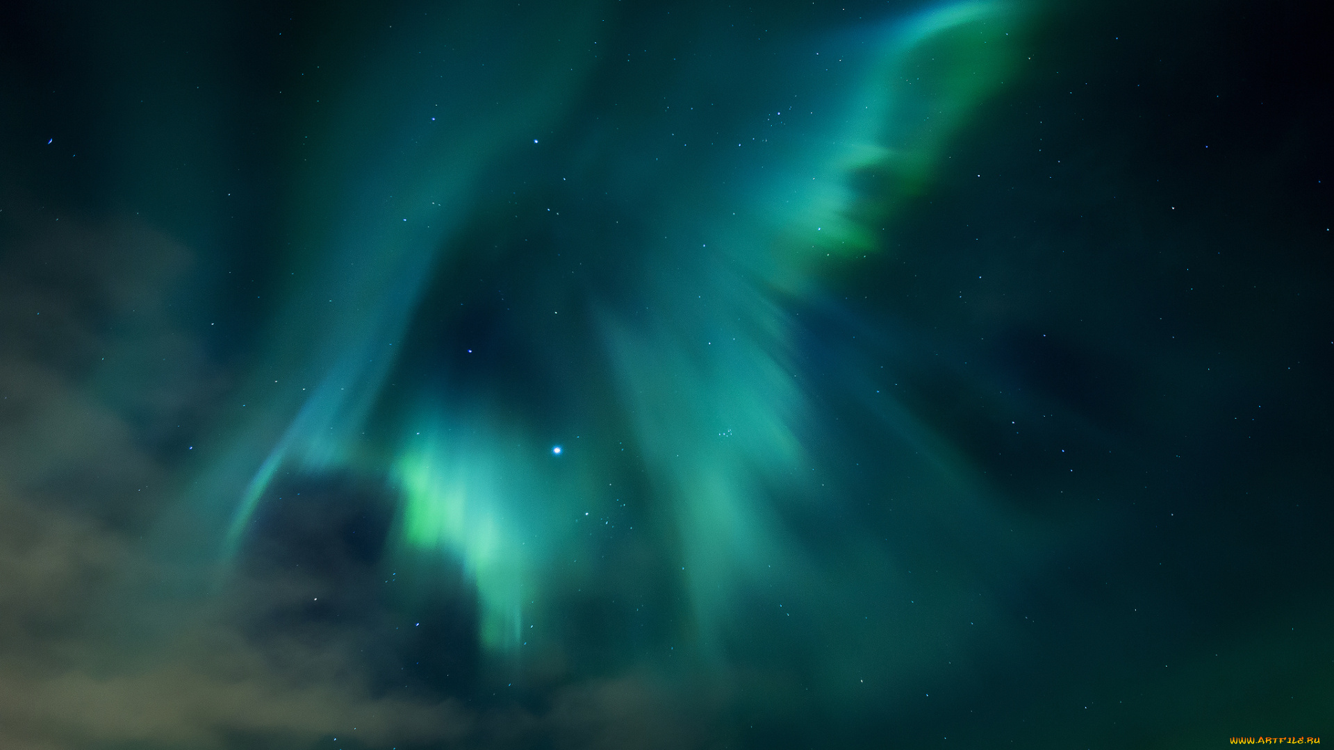природа, северное, сияние, северное, сеяние, звезды, небо, ночь