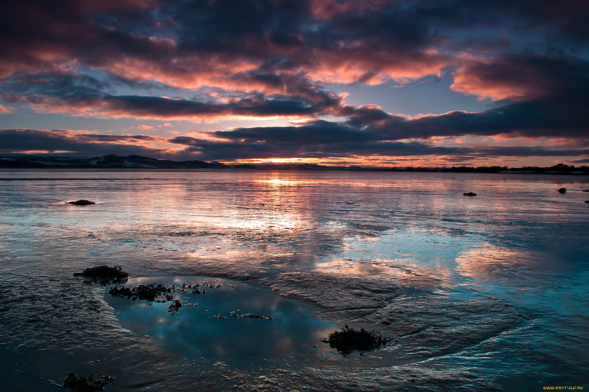 природа, восходы, закаты, вода, небо, облака, вечер, закат