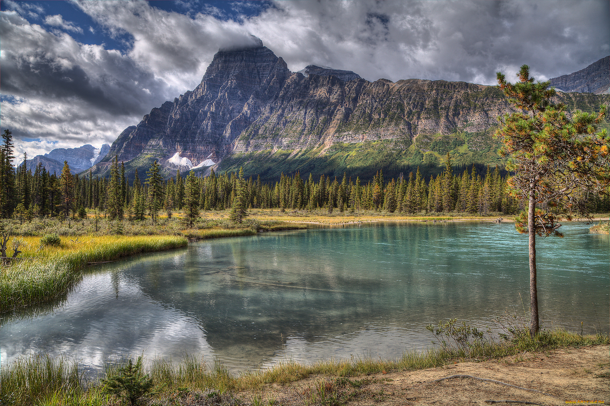 природа, реки, озера, горы, река, лес