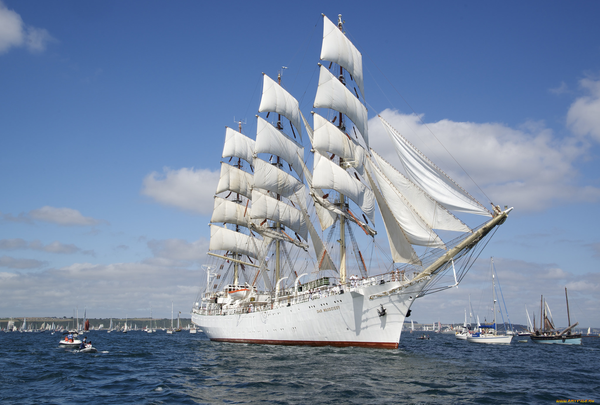 корабли, парусники, sea, парусник, море, sailing