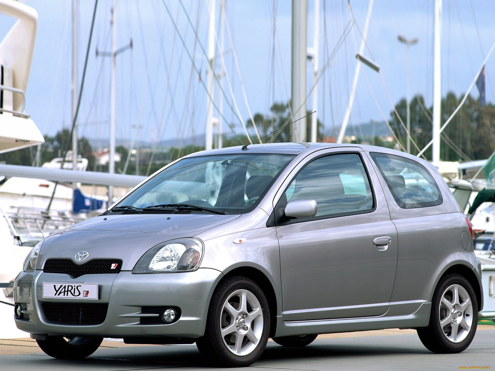 автомобили, toyota, yaris, t-sport, серый