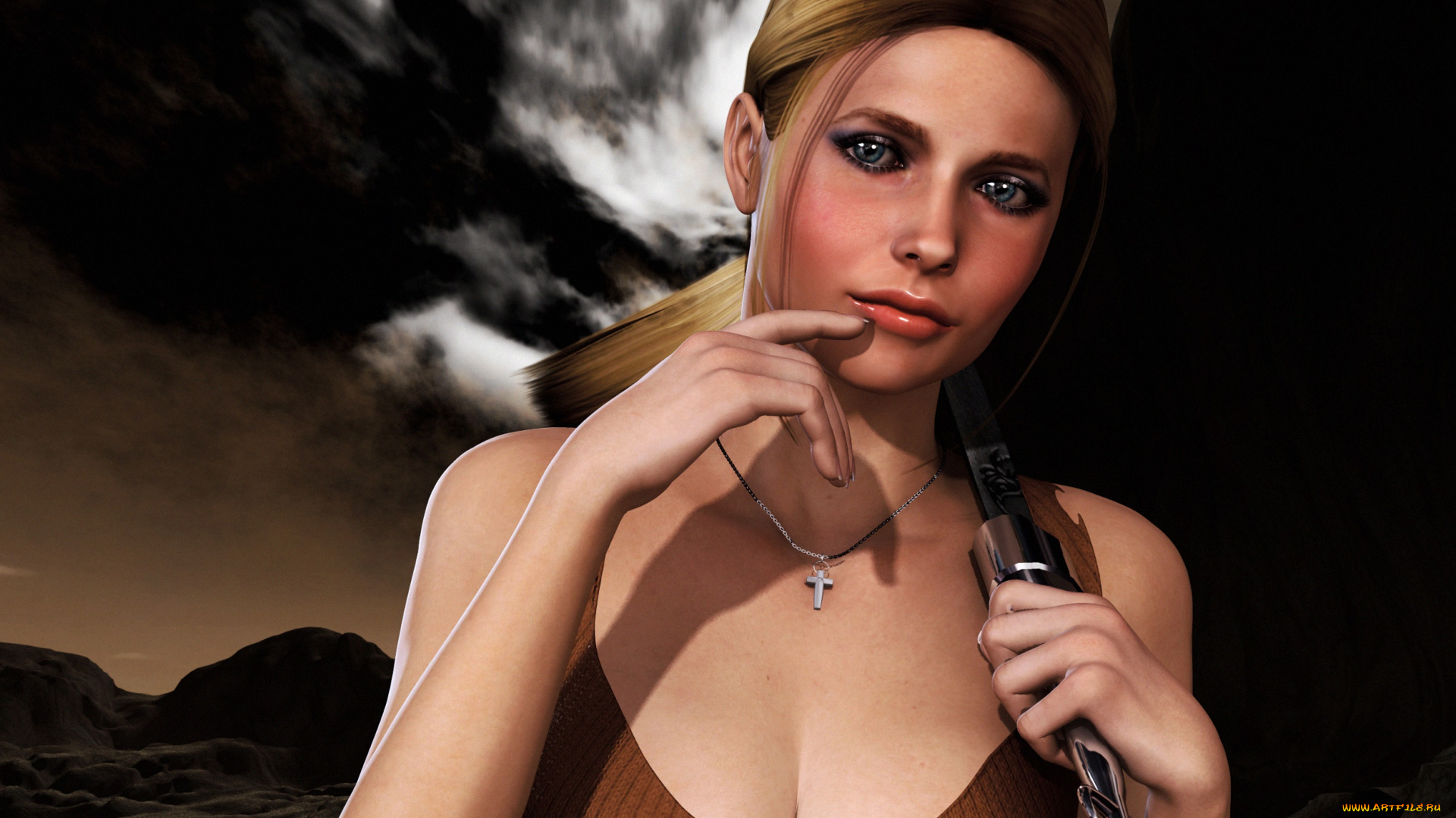 3д, графика, люди, , people, фон, взгляд, девушка