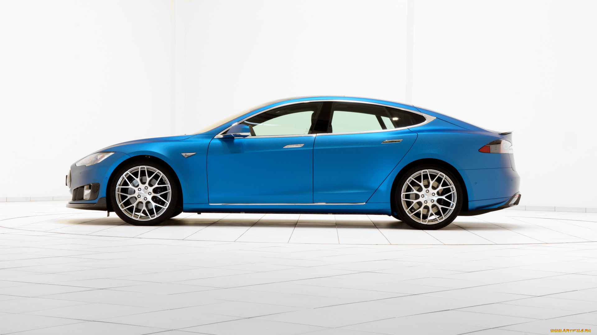 автомобили, brabus, голубой, tesla, 2015г, model, s