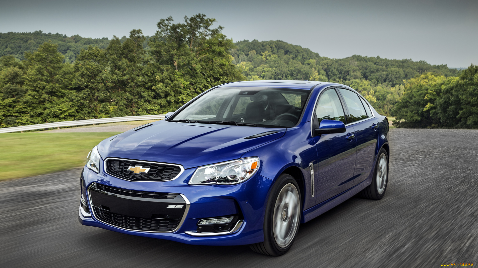 автомобили, chevrolet, синий, ss, 2016г