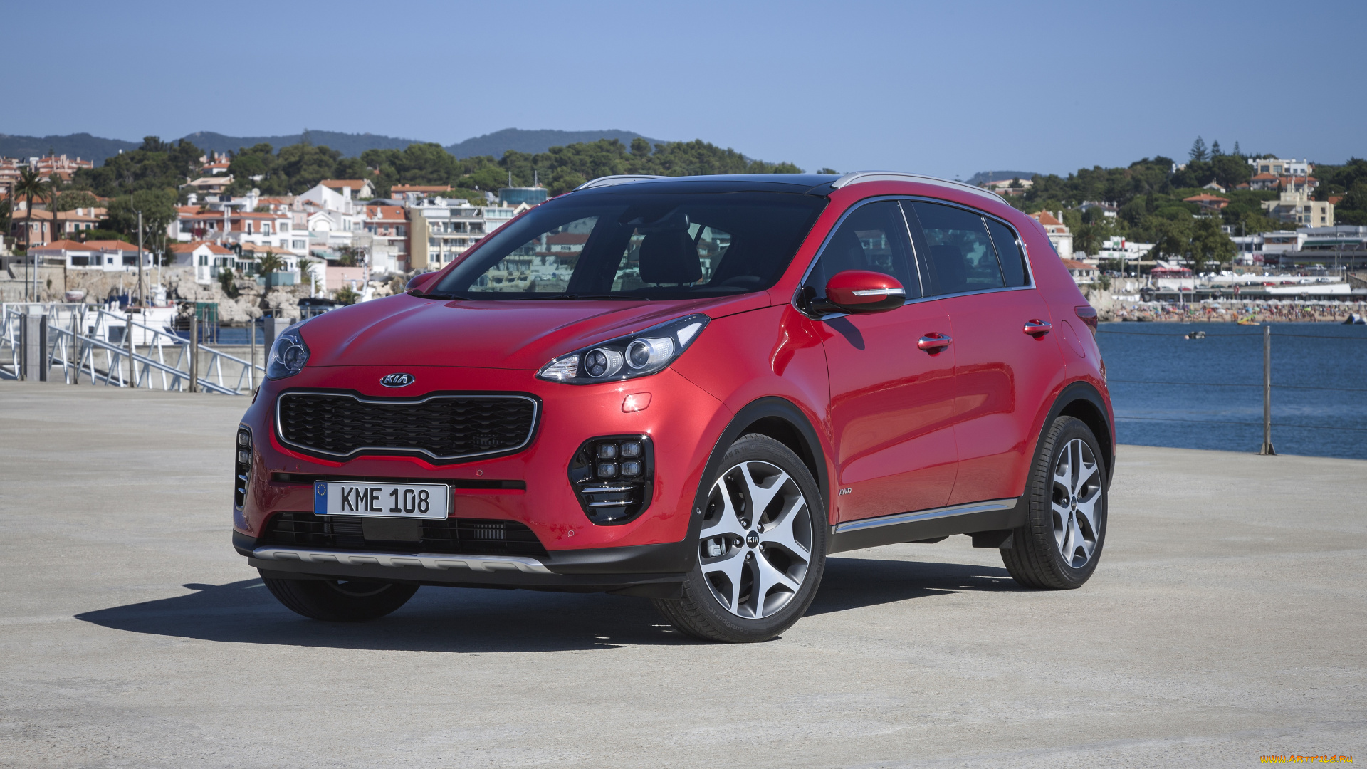 автомобили, kia, красный, 2015г, ql, line, gt, sportage