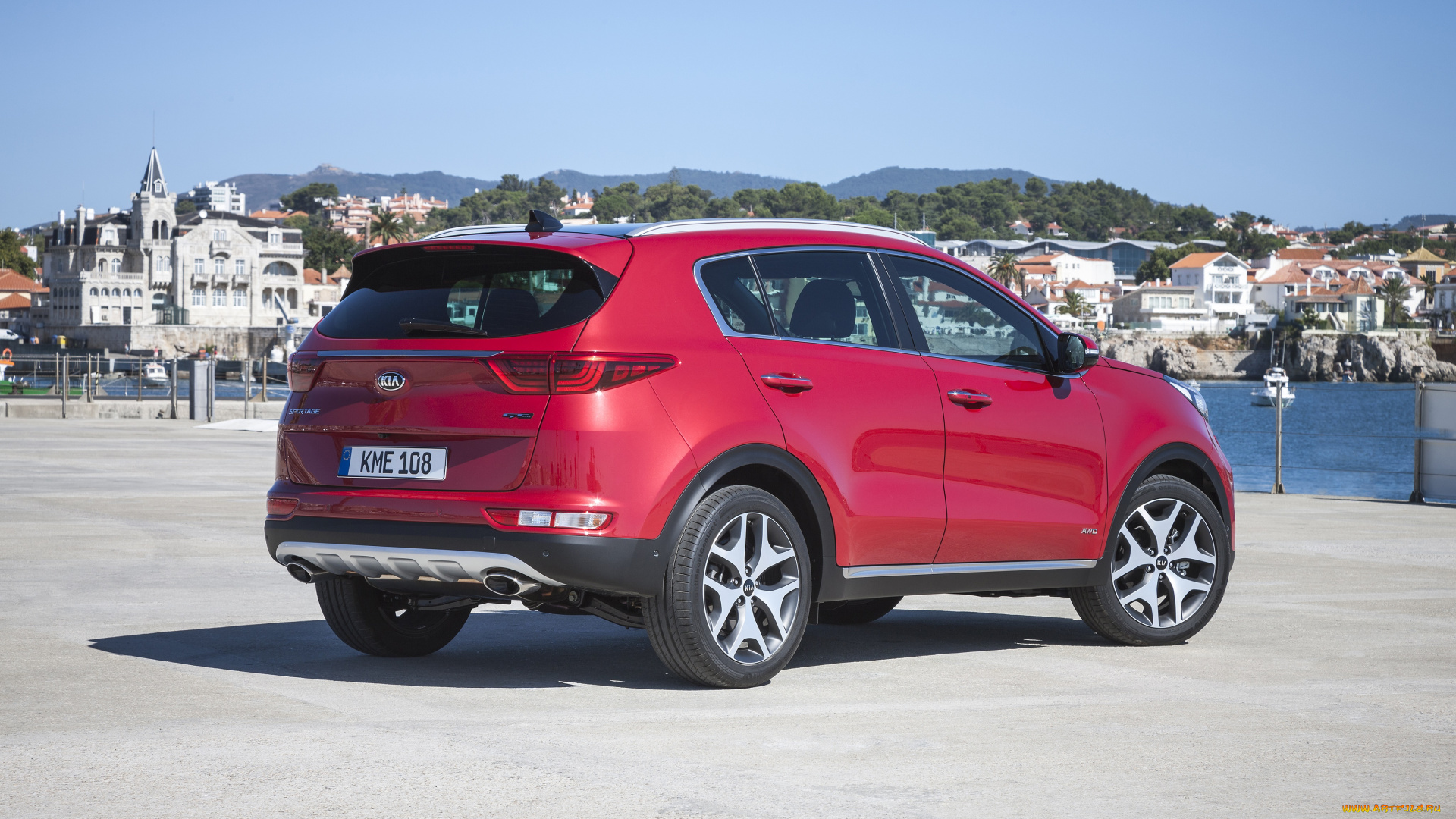 автомобили, kia, ql, line, gt, sportage, красный, 2015г