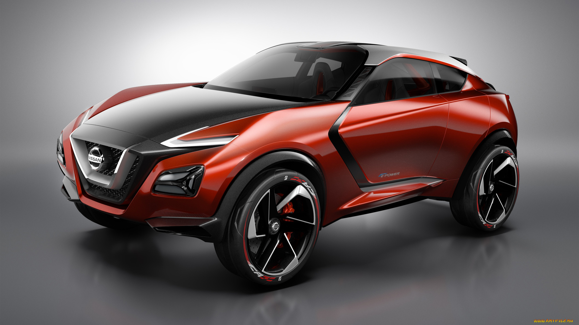 автомобили, nissan, datsun, concept, красный, gripz, 2015г