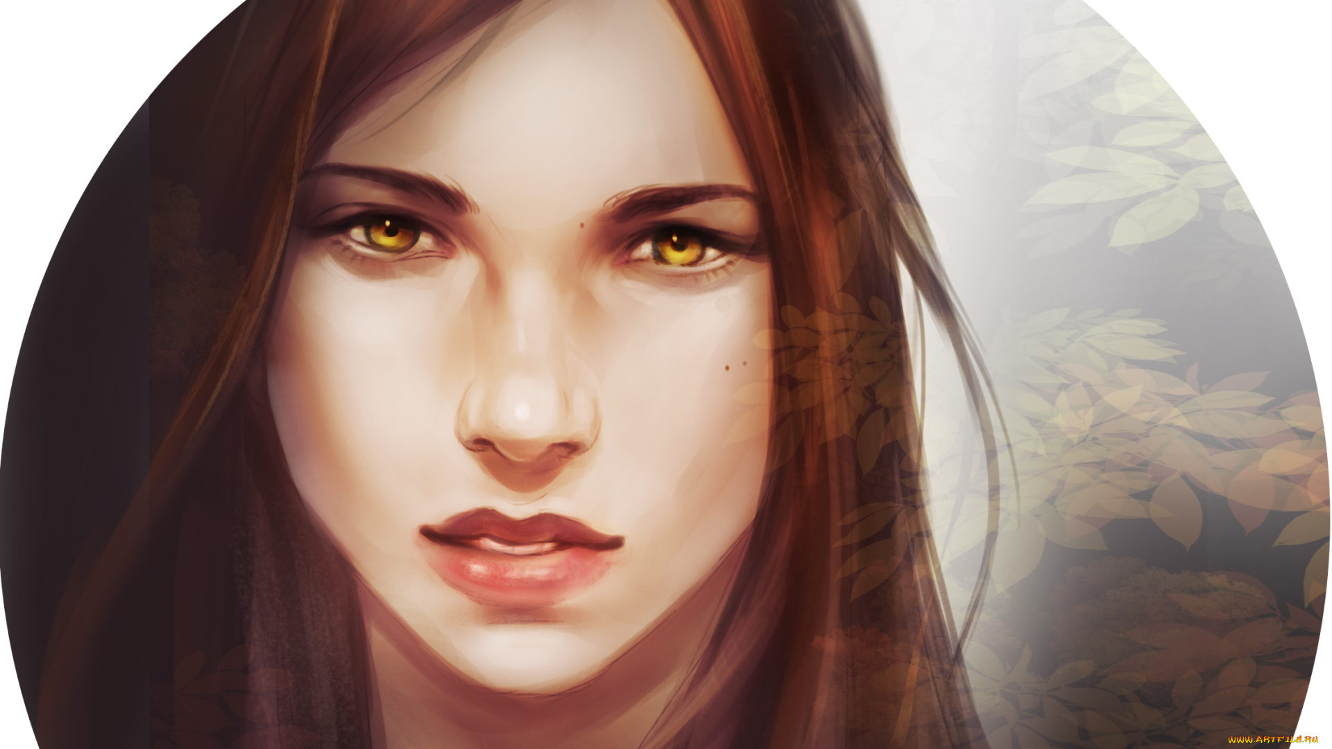 рисованное, люди, девушка, взгляд