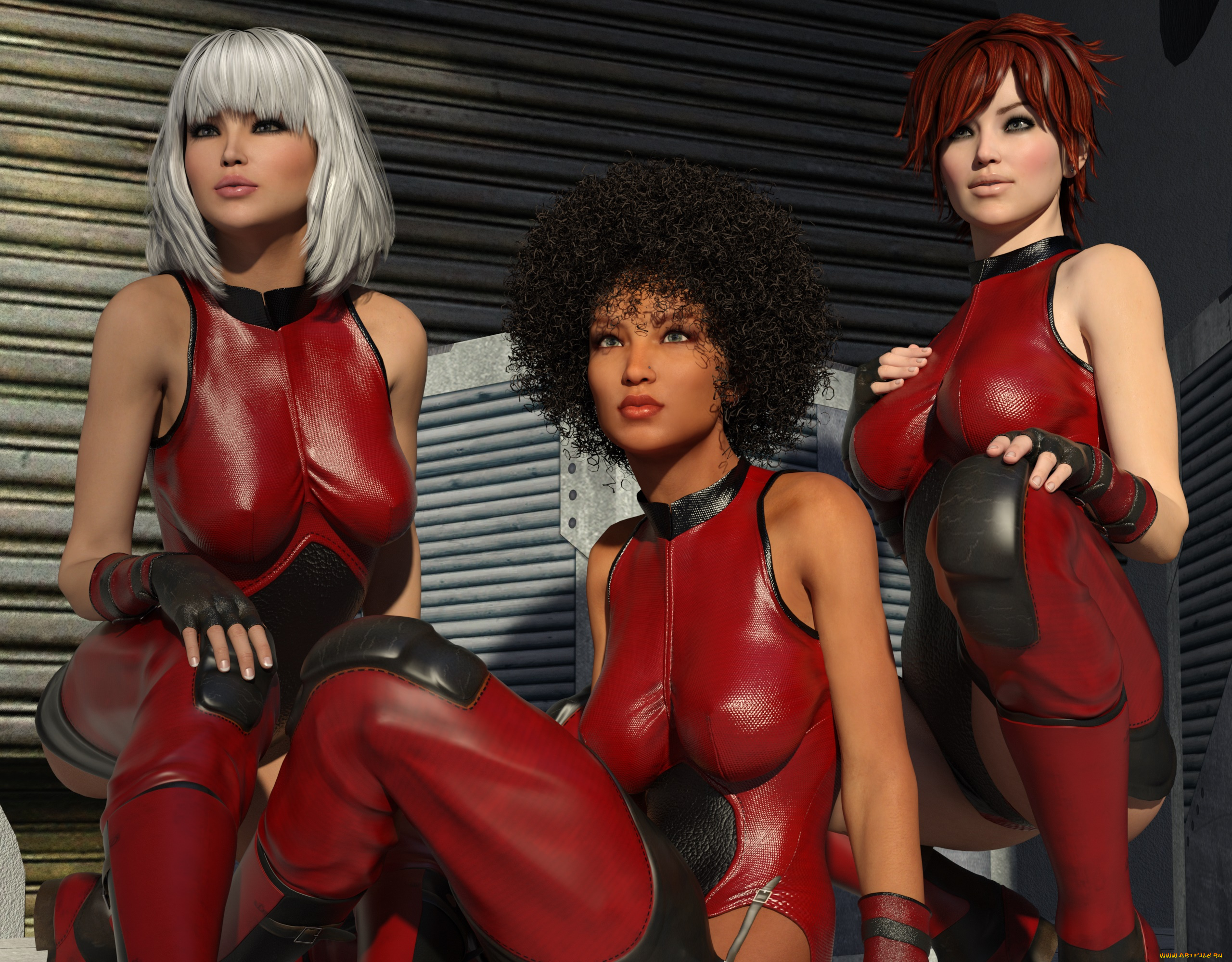 3д, графика, люди, , people, фон, взгляд, девушки