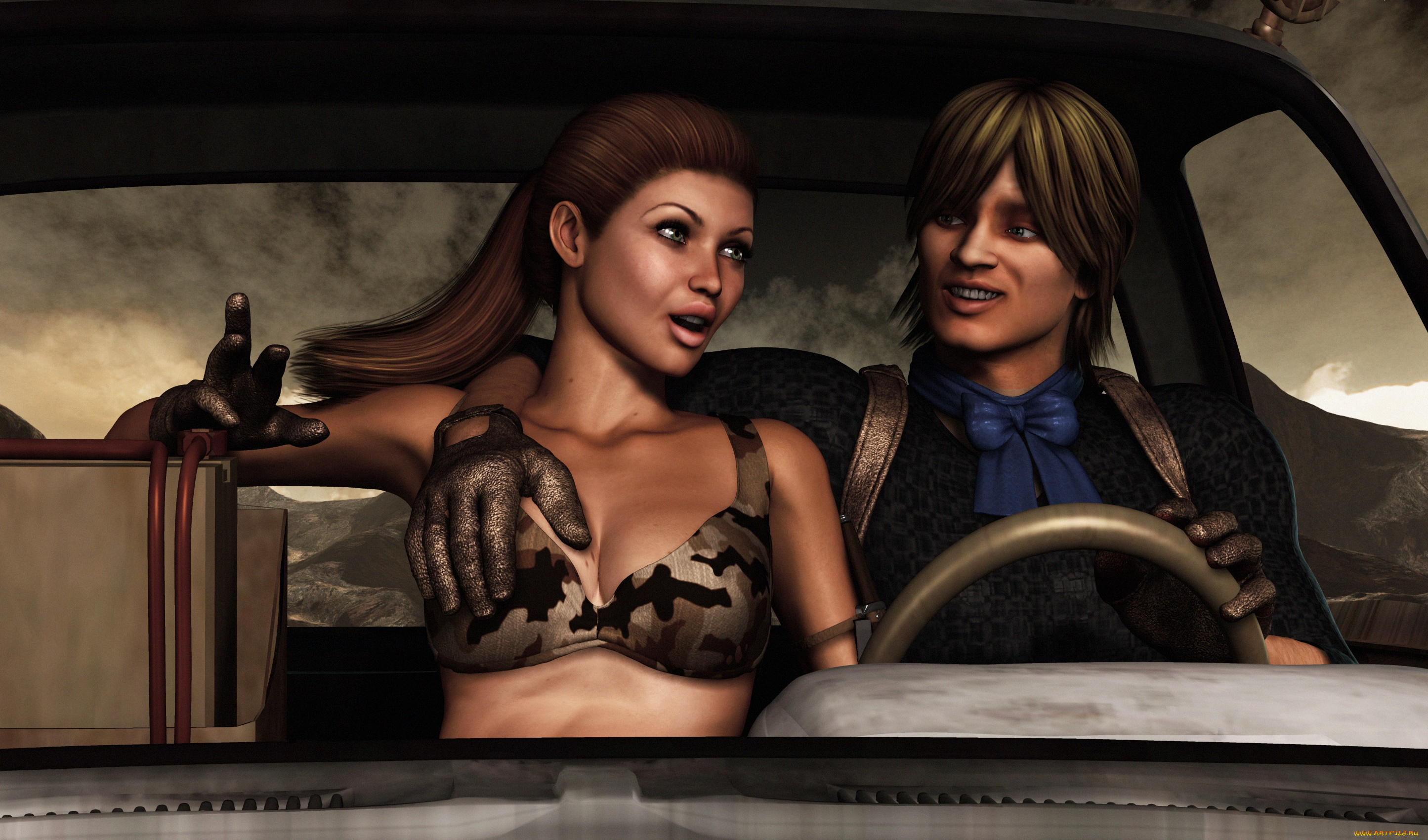 3д, графика, люди, , people, взгляд, девушка, парень, фон