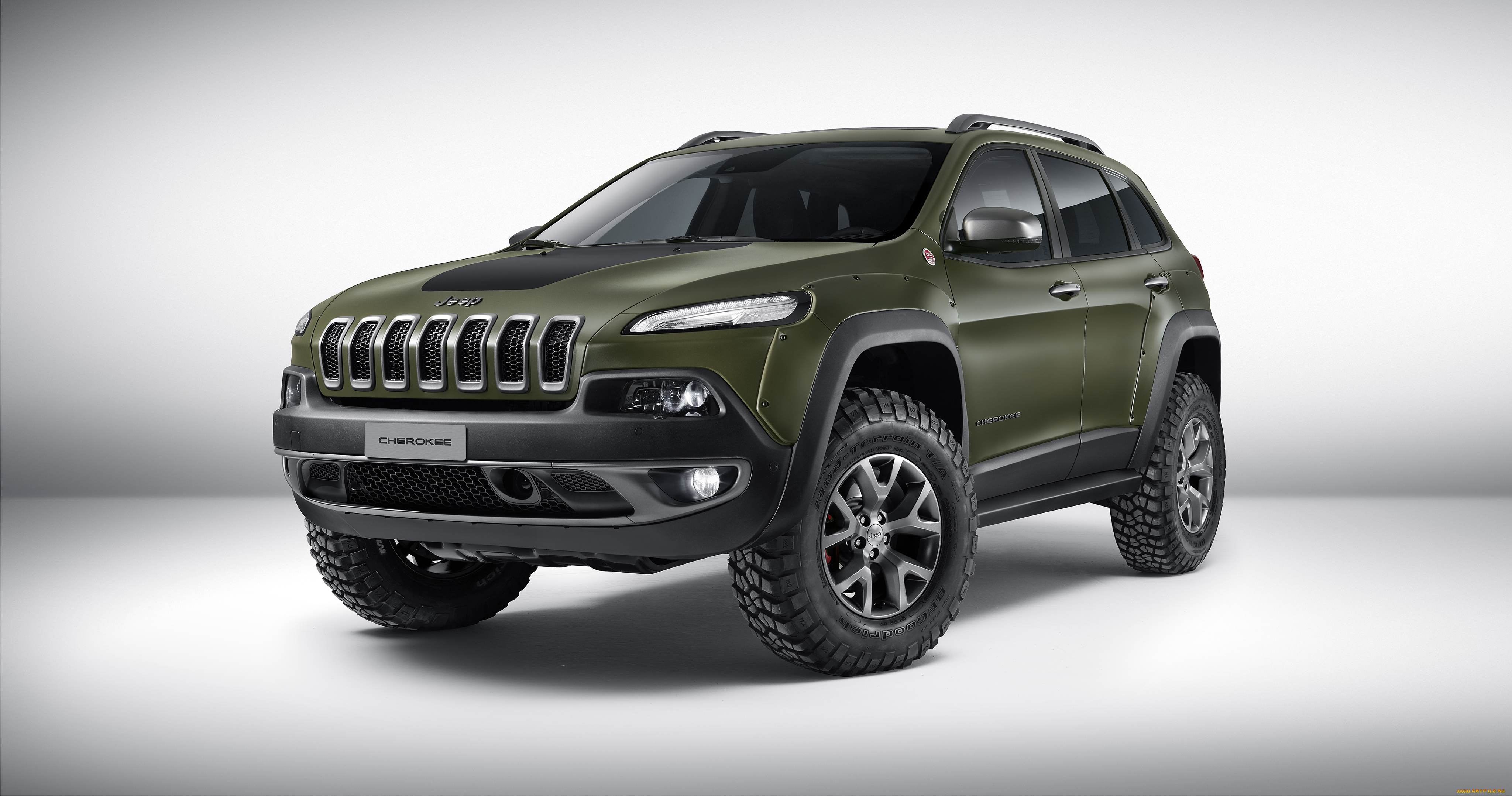 автомобили, jeep, зеленый, 2015г, kl, concept, krawler, cherokee