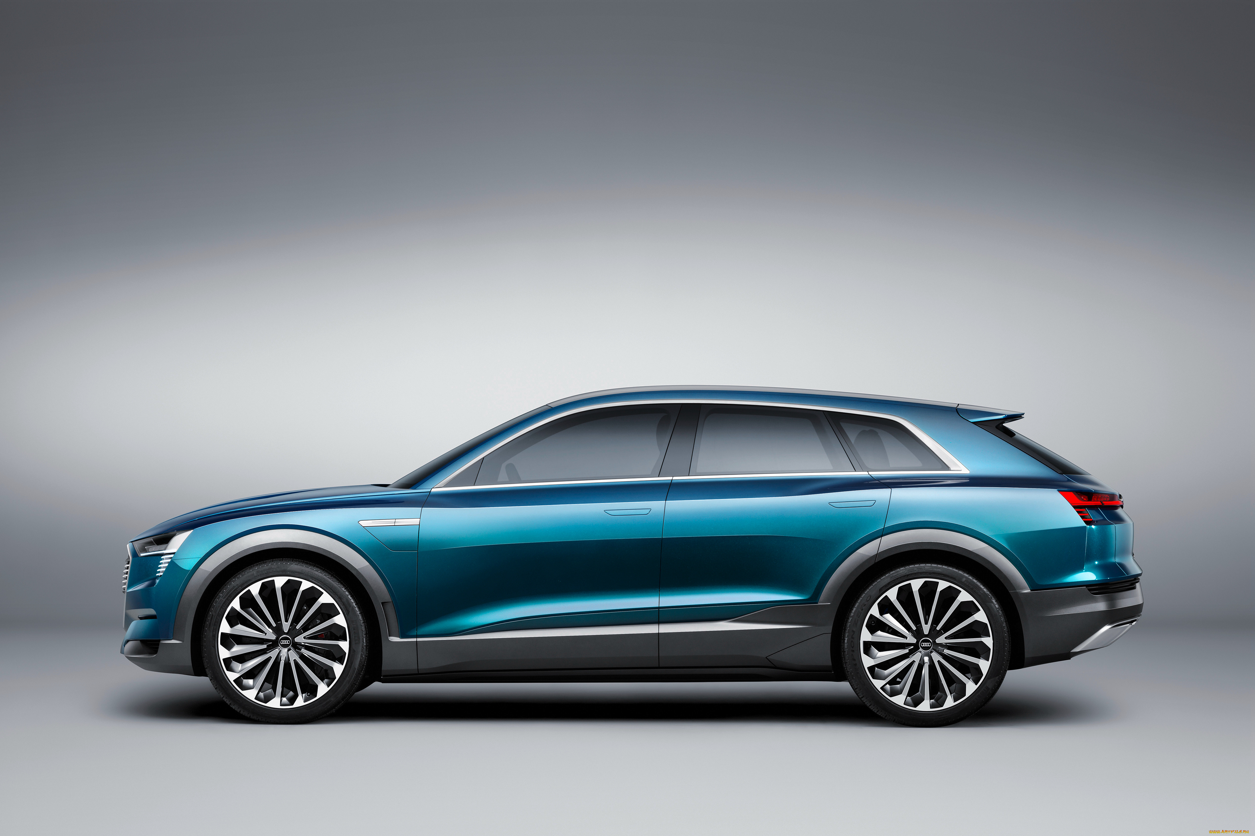 автомобили, audi, e-tron, 2015г, concept, quattro