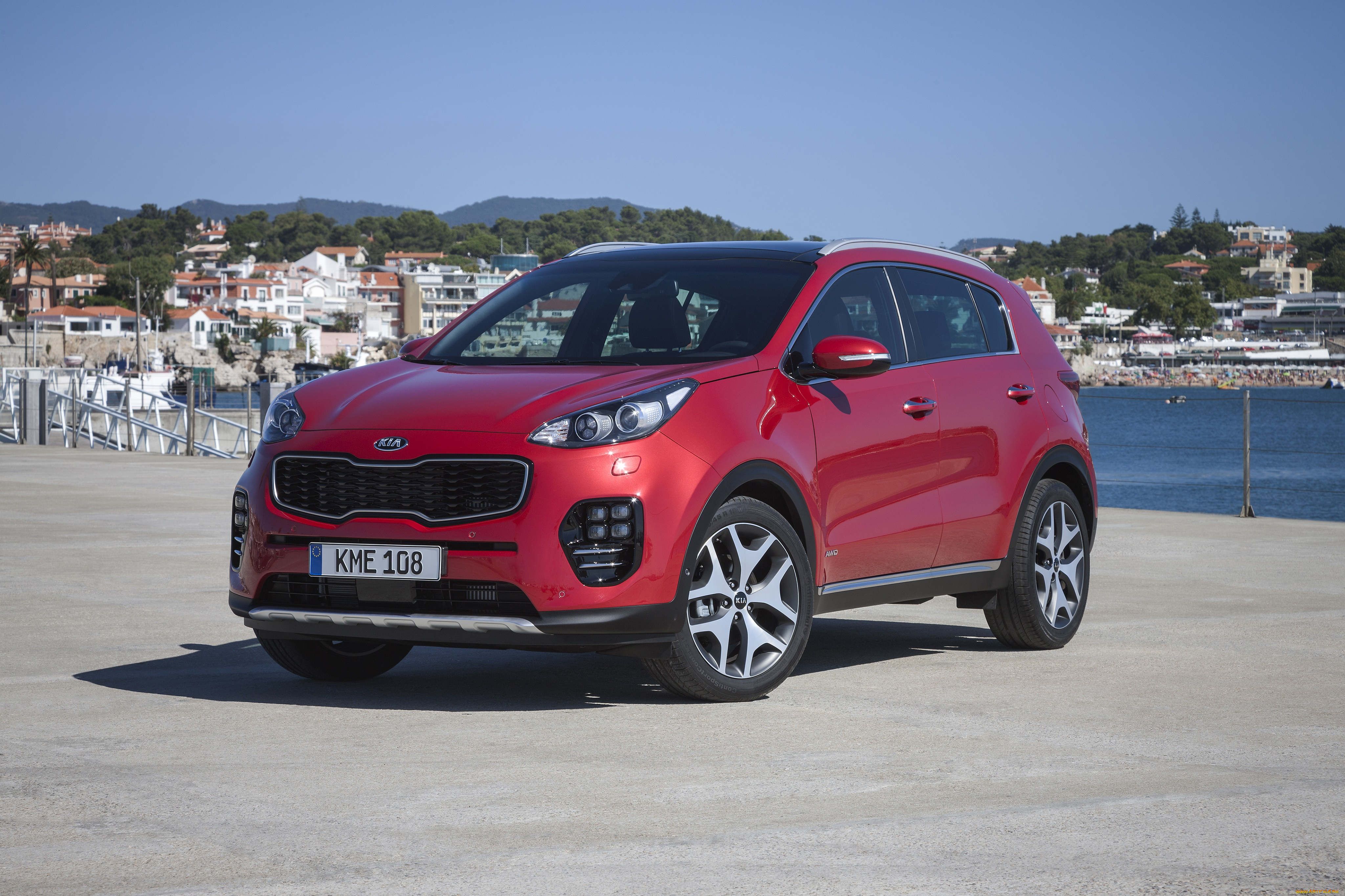 автомобили, kia, красный, 2015г, ql, line, gt, sportage