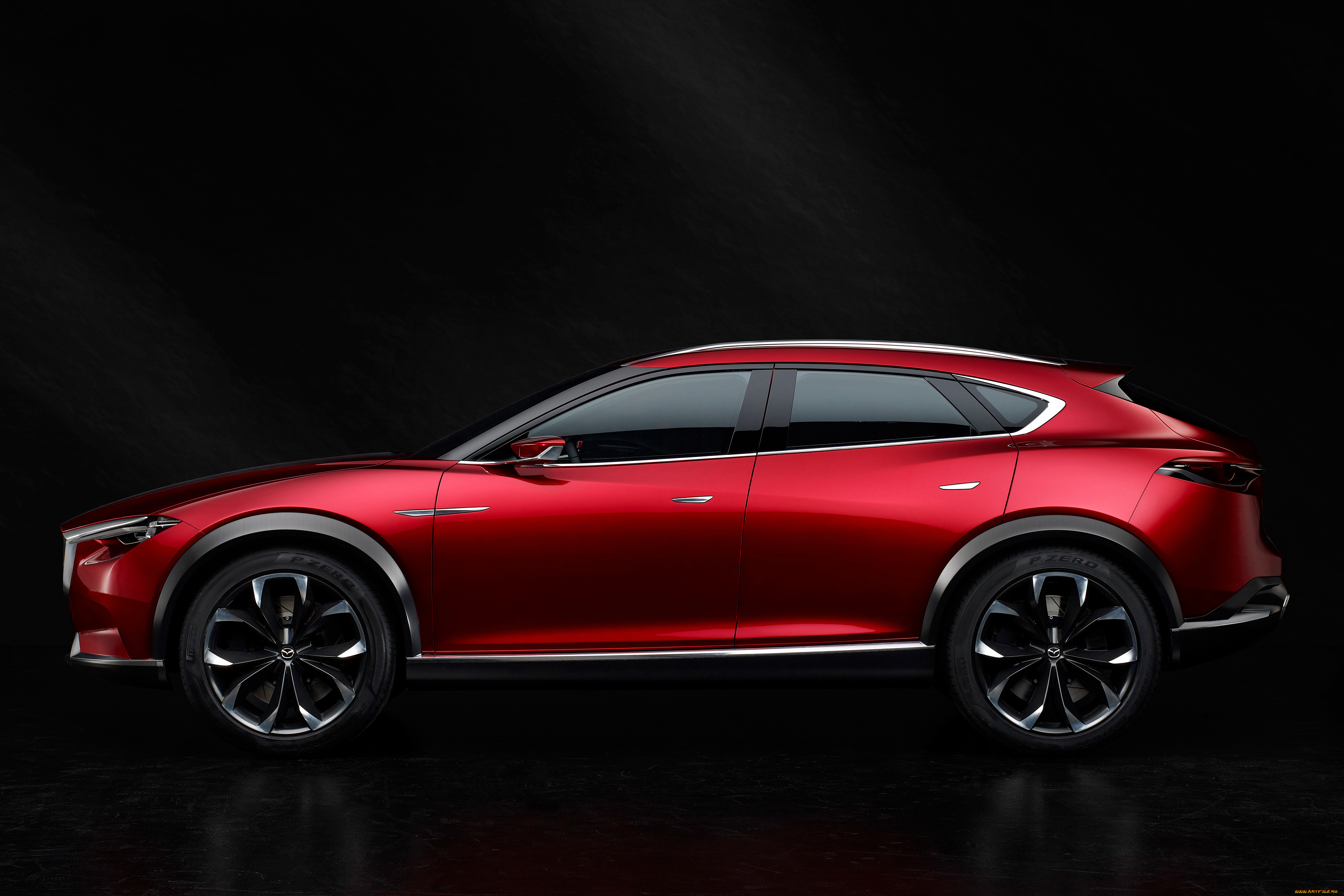 автомобили, mazda, красный, 2015г, concept, koeru