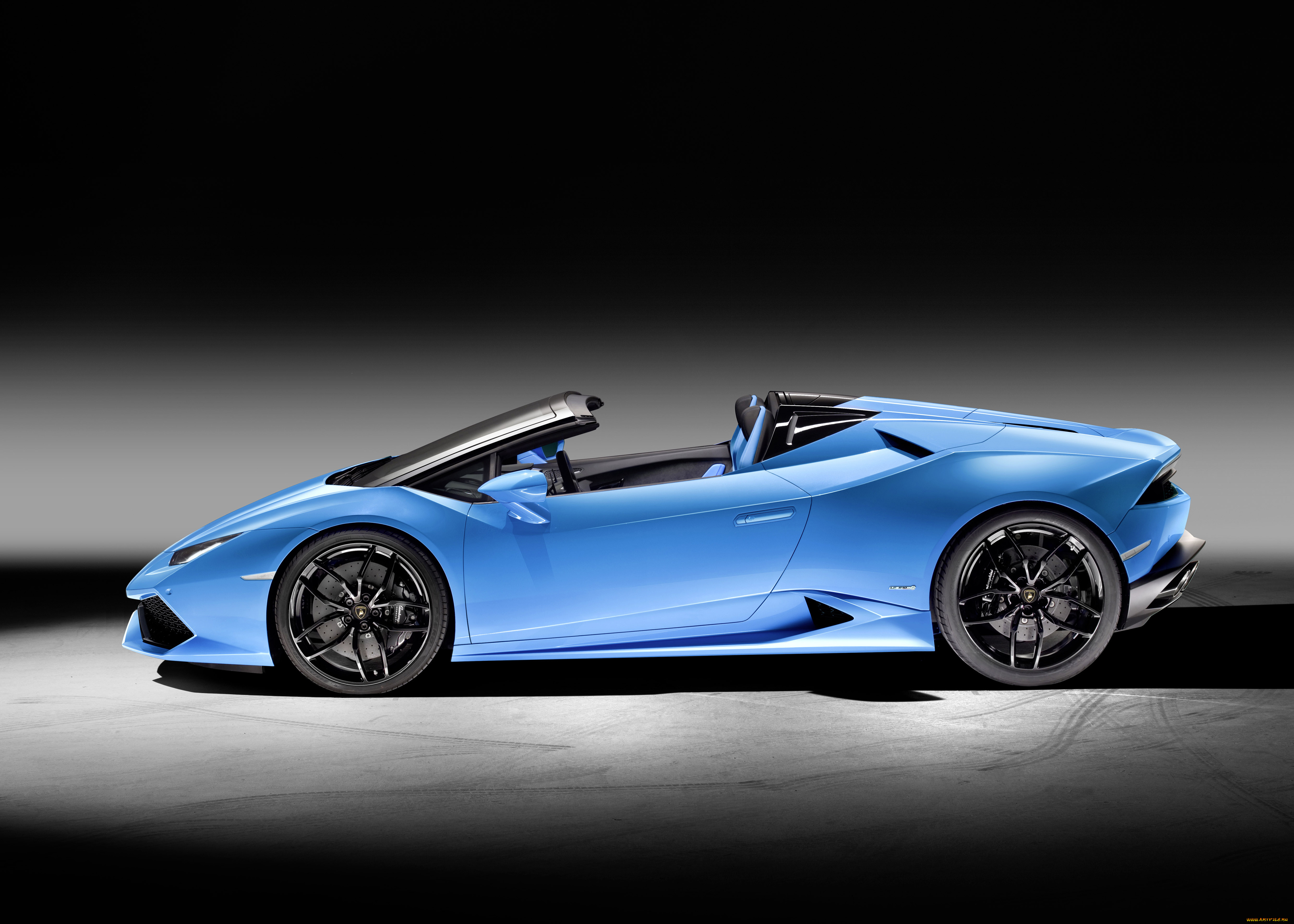 автомобили, lamborghini, синий, 2015г, lb724, spyder, lp, 610-4, huracаn