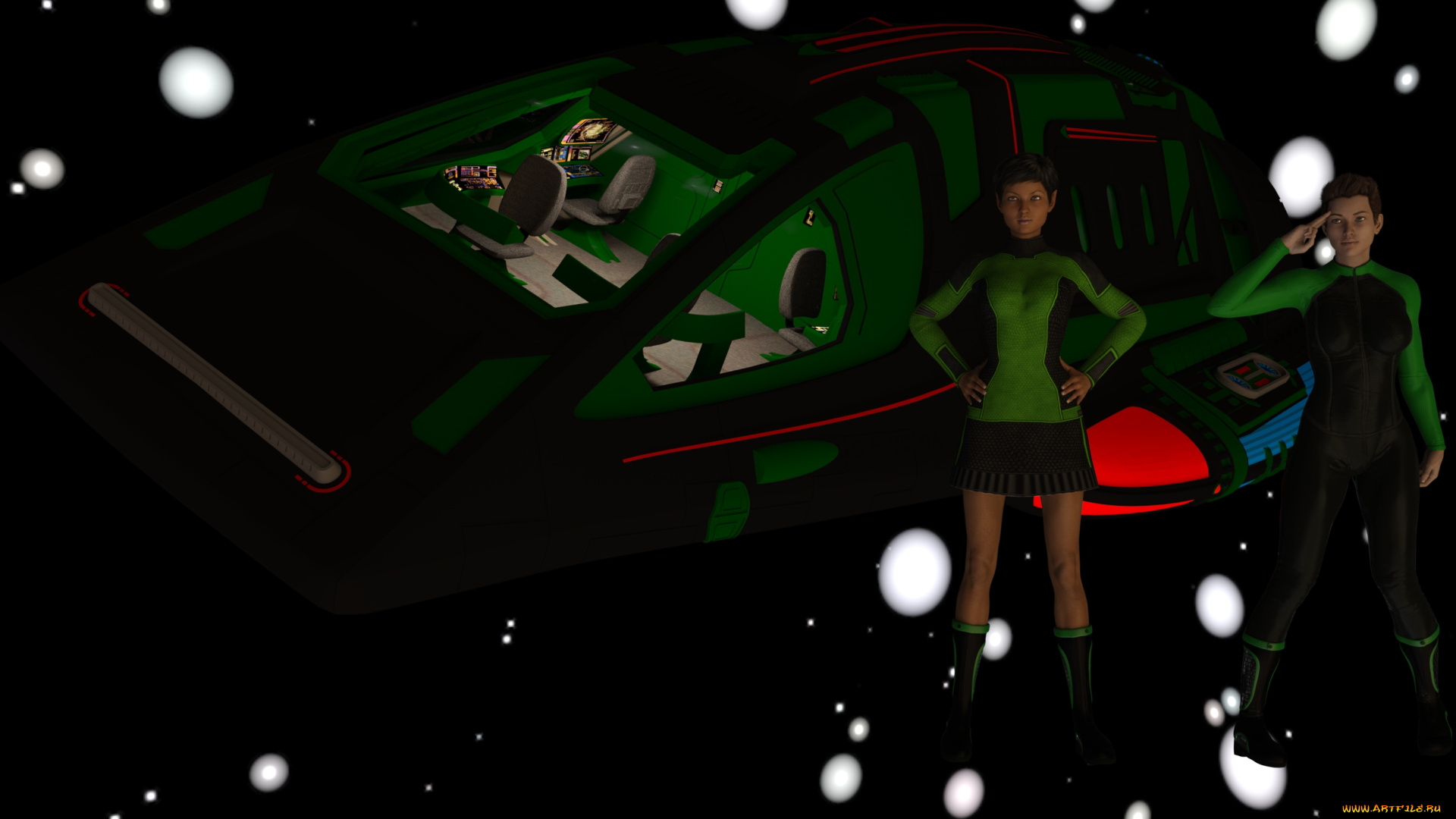 3д, графика, фантазия, , fantasy, фон, взгляд, девушки