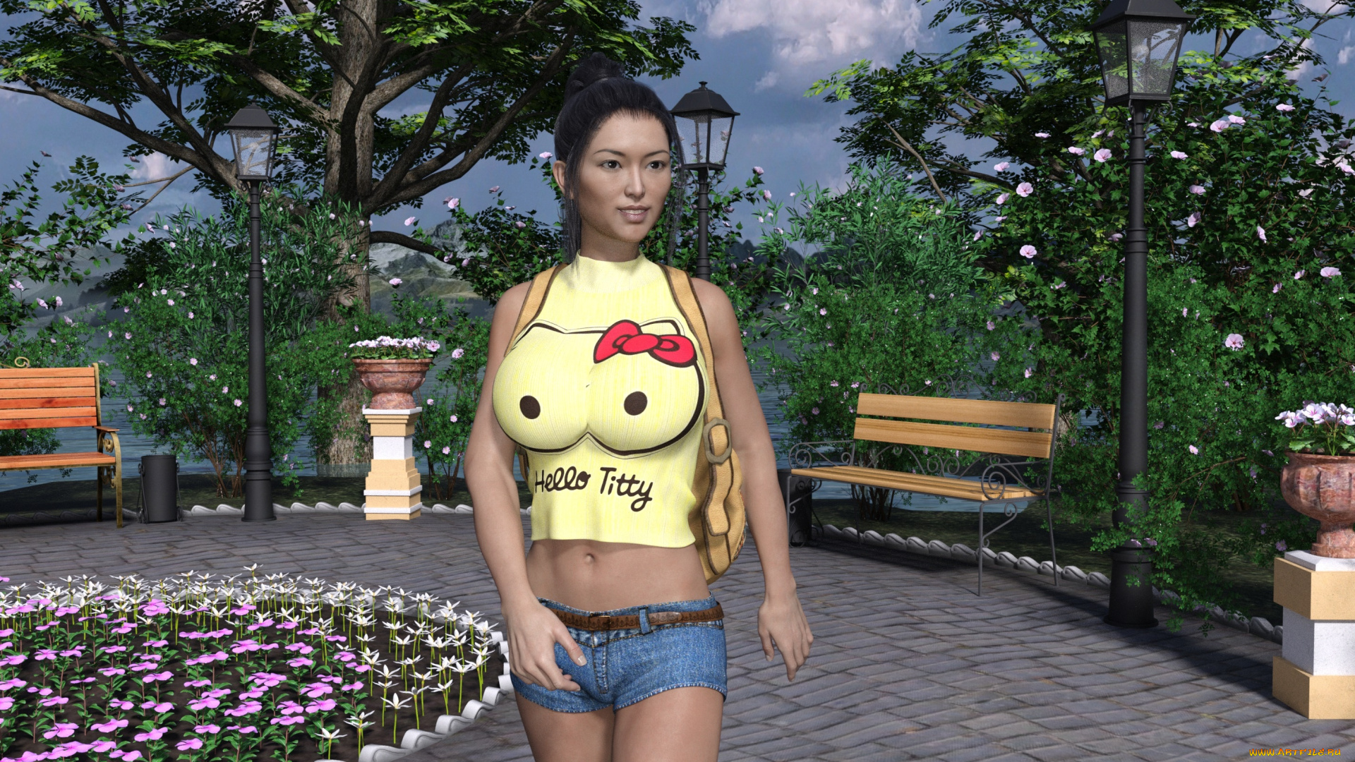 3д, графика, люди, , people, фон, взгляд, девушка