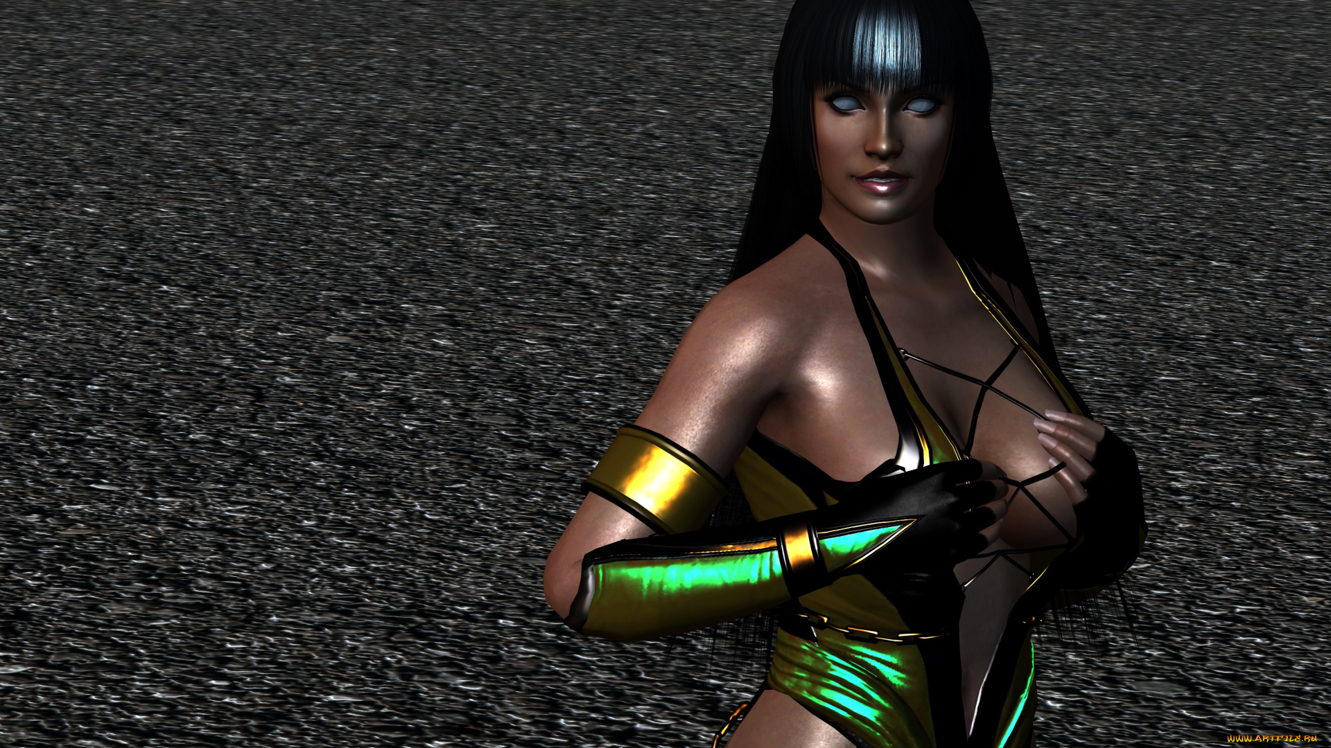 3д, графика, существа, , creatures, фон, взгляд, девушка