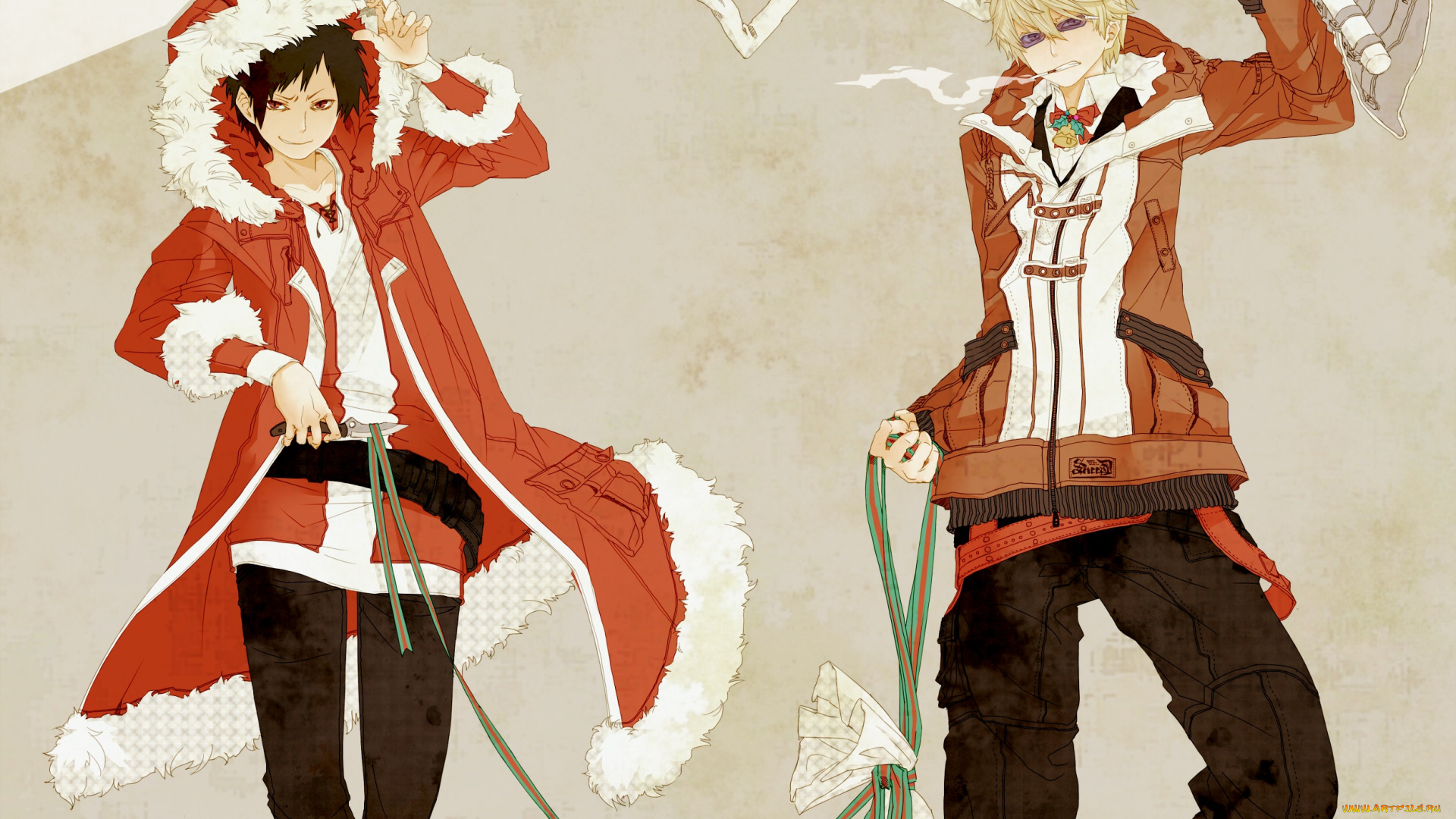 аниме, durarara, парни