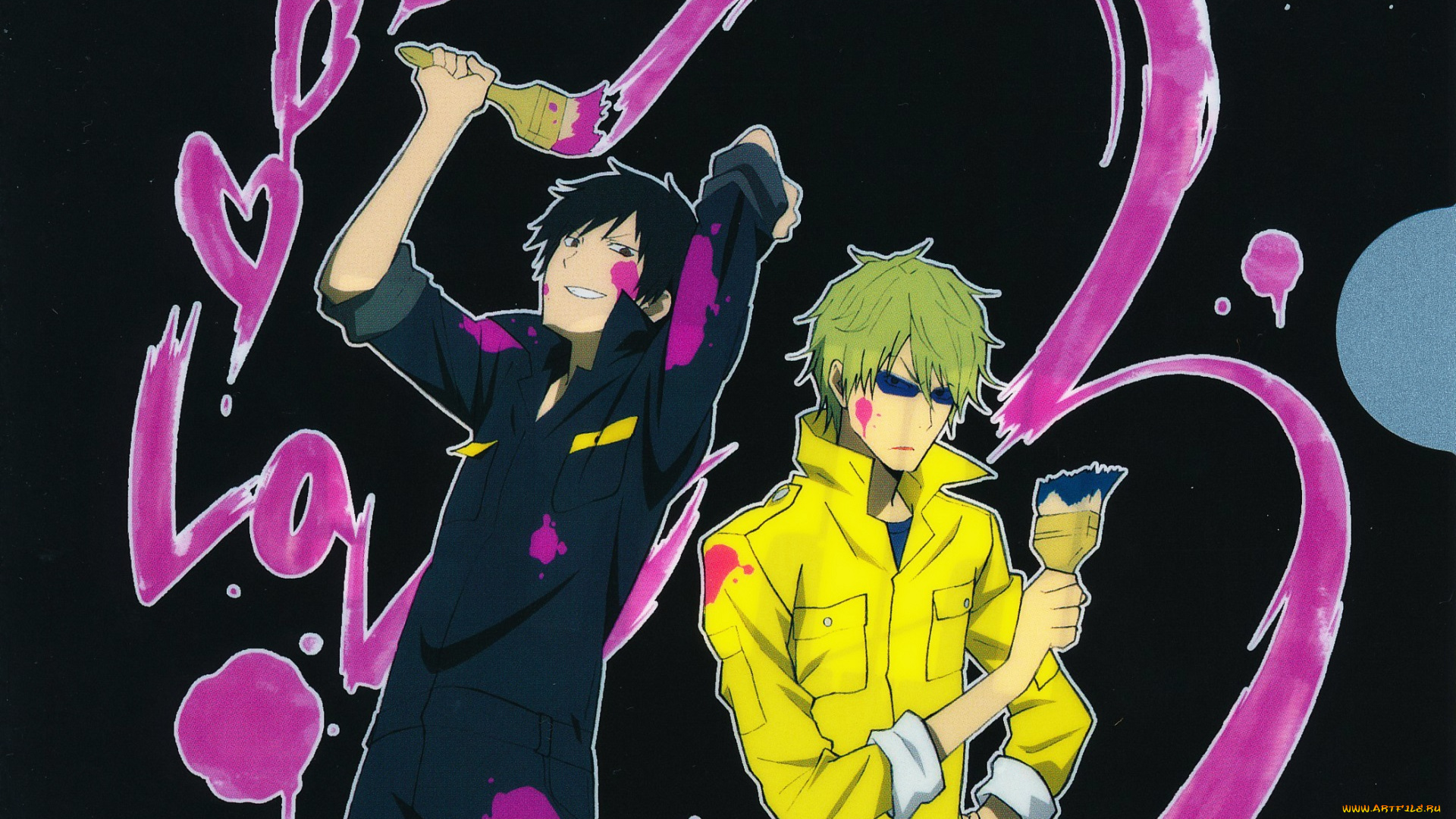 аниме, durarara, парни