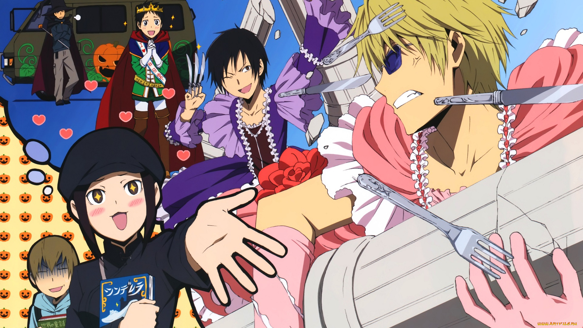 аниме, durarara, персонажи, парни