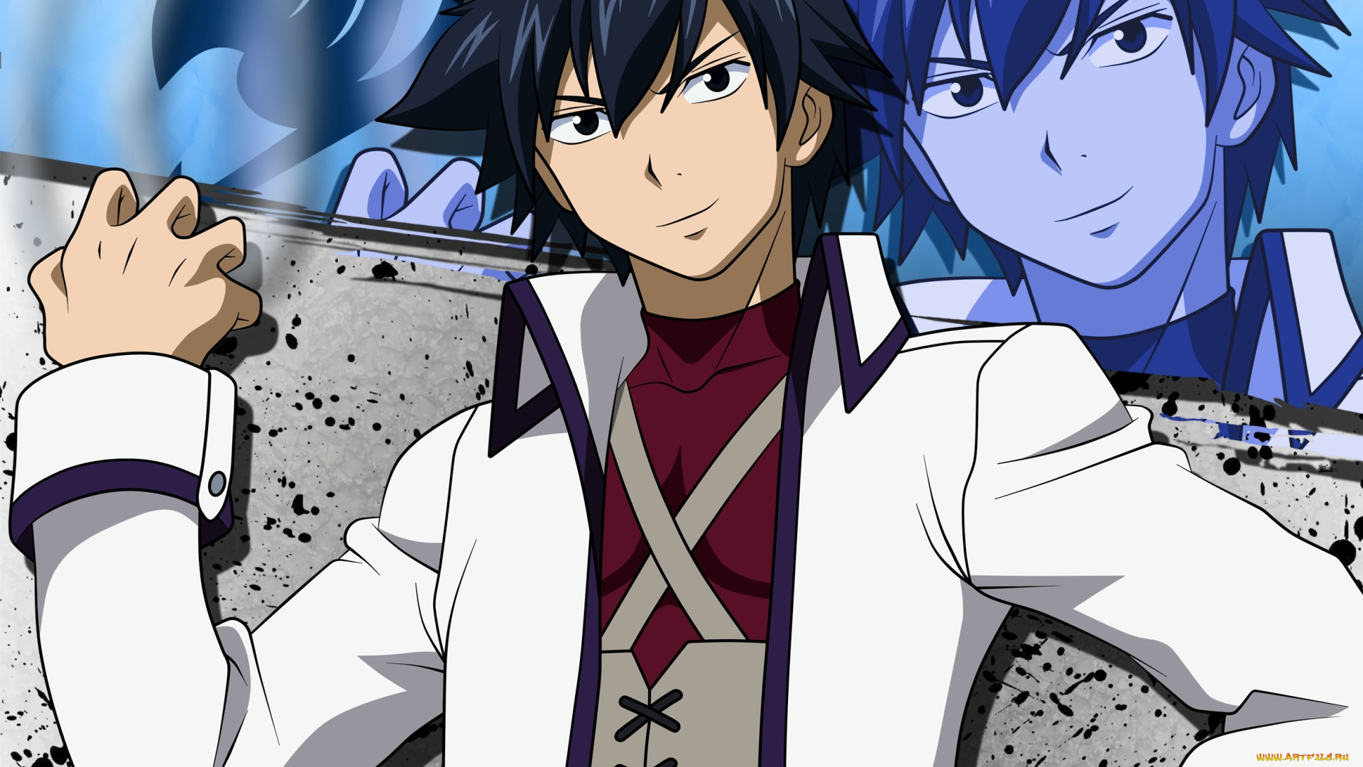аниме, fairy, tail, gray