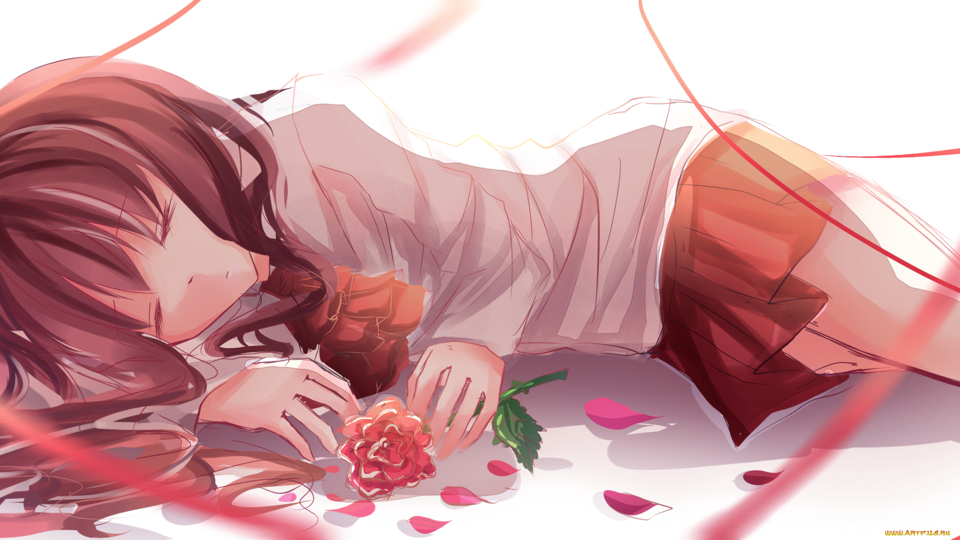 аниме, ib, девушка