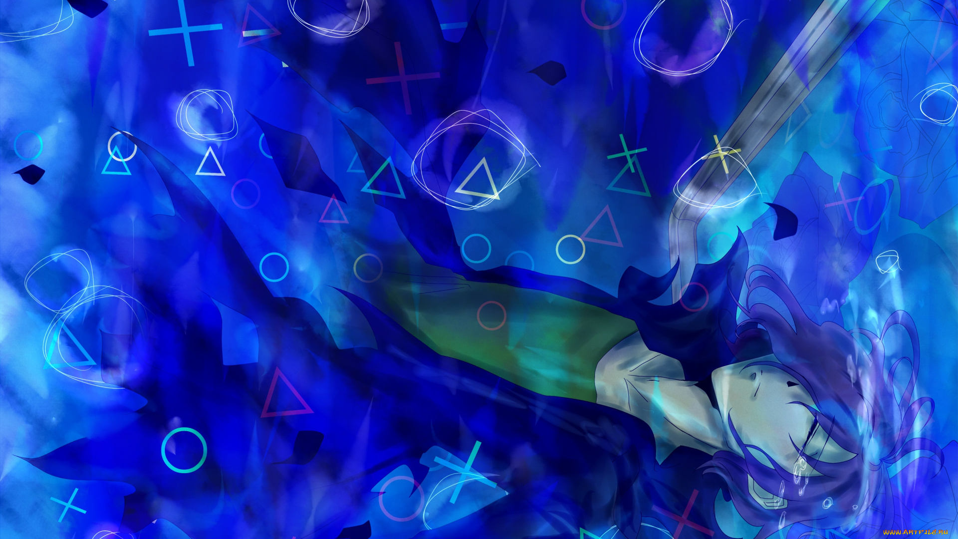 аниме, ib, гарри