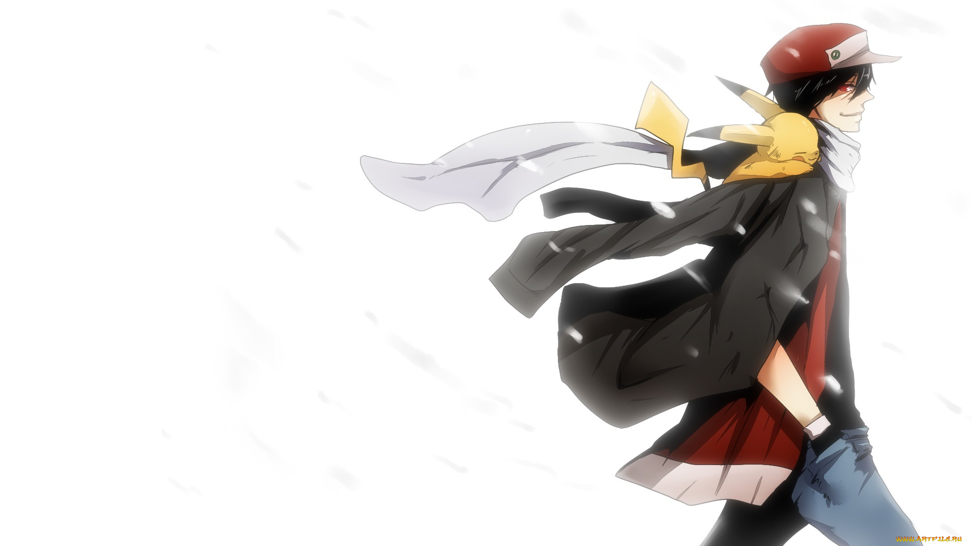 аниме, pokemon, пикачу, эш