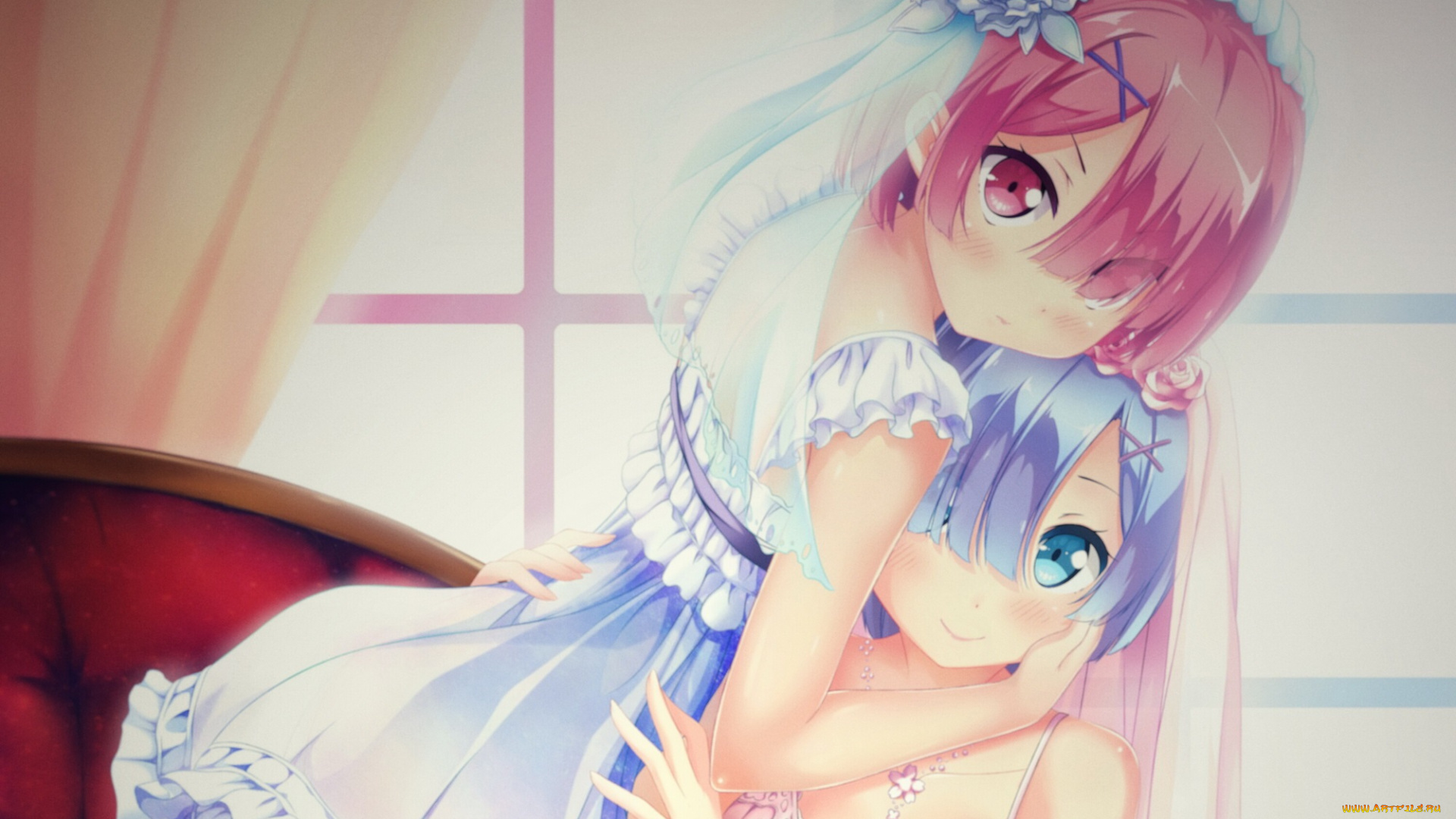 аниме, re, , zero, kara, hajimeru, isekai, seikatsu, рем