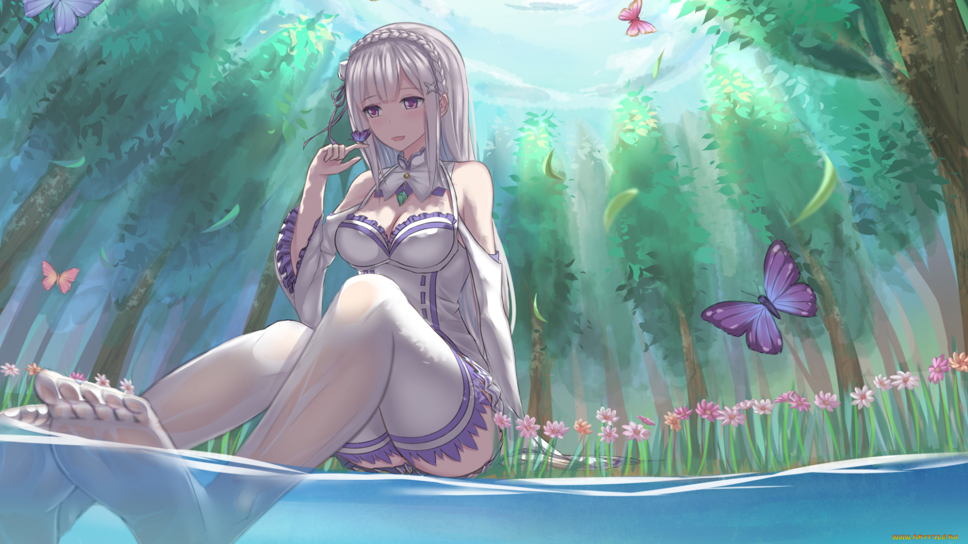 аниме, re, , zero, kara, hajimeru, isekai, seikatsu, emilia