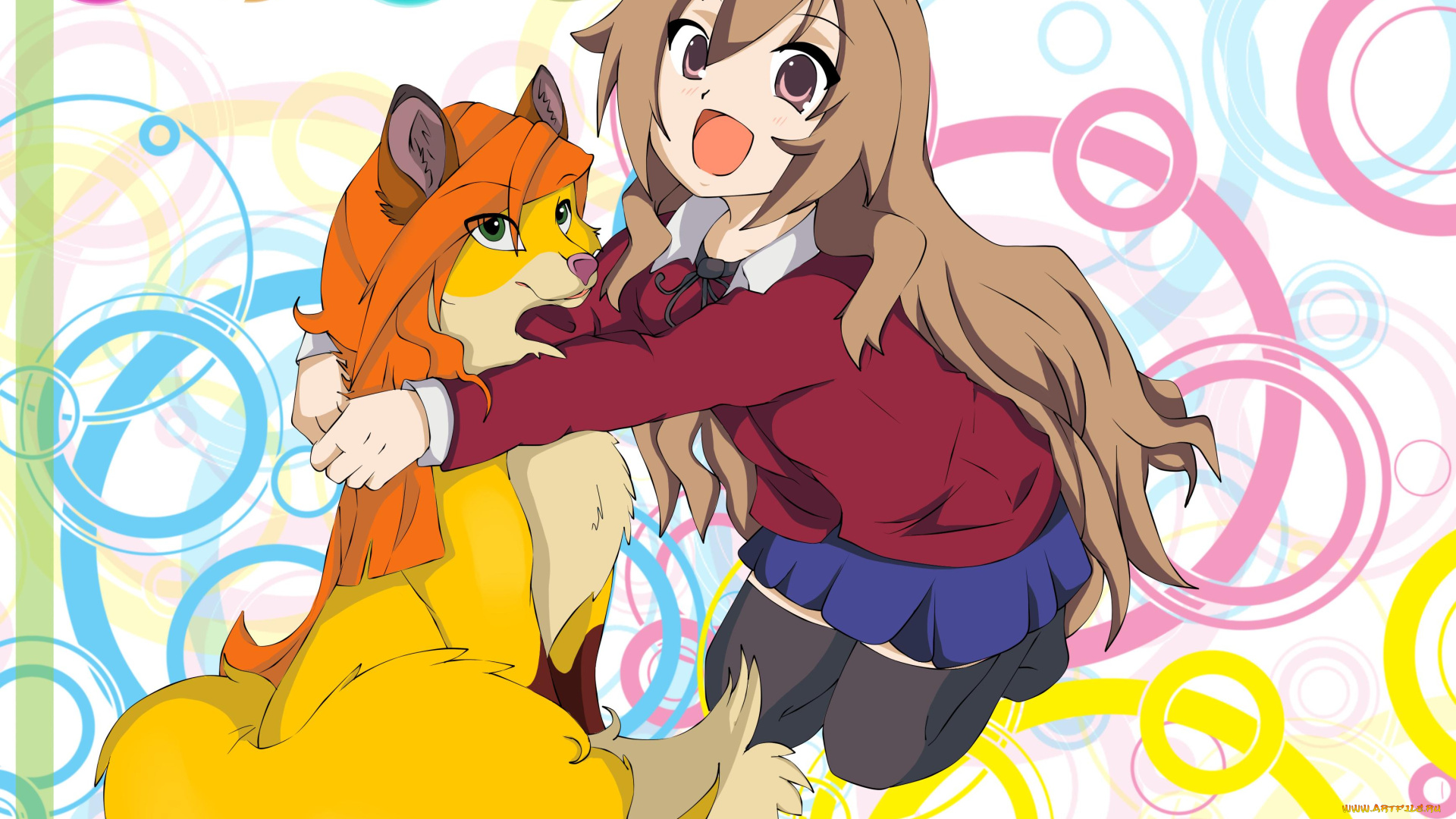 аниме, toradora, айсака, тайга