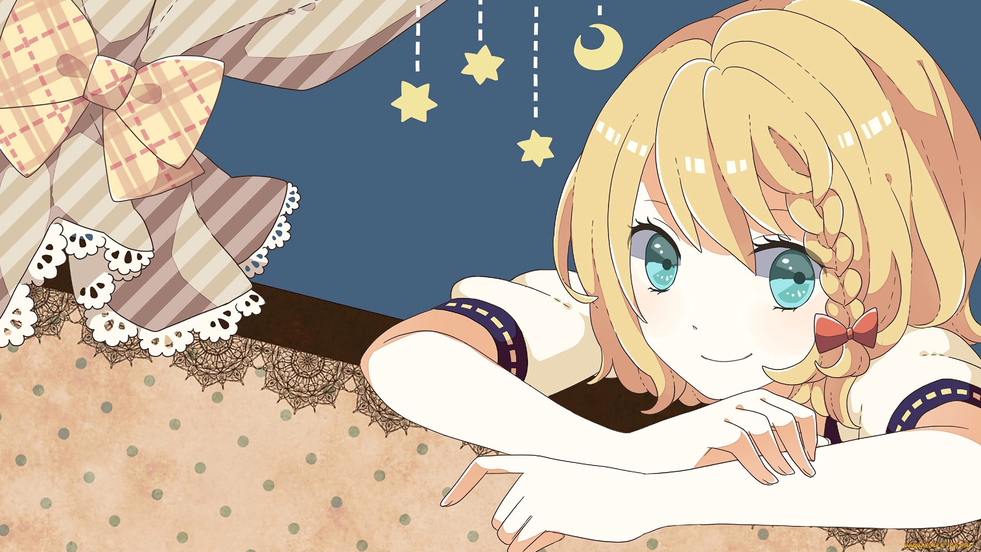 аниме, vocaloid, фон, взгляд, девушка