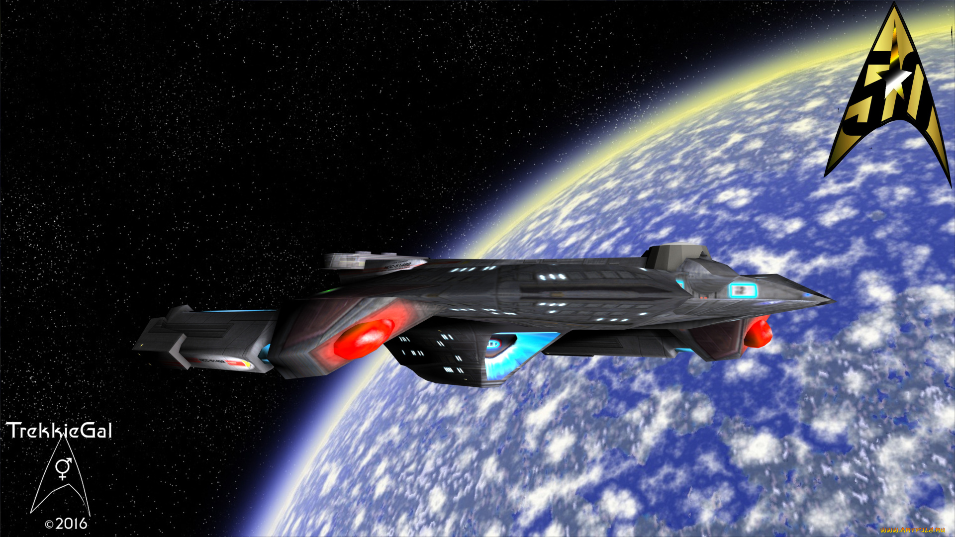 космос, арт, вселенная, полет, космический, корабль