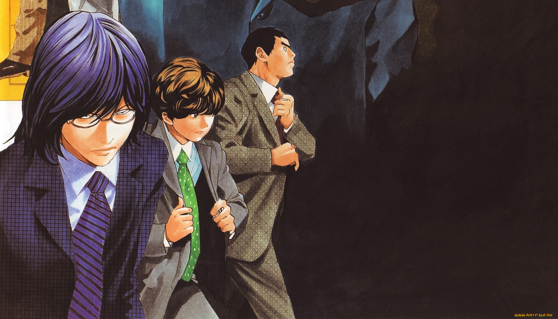 аниме, hikaru, no, go, парни