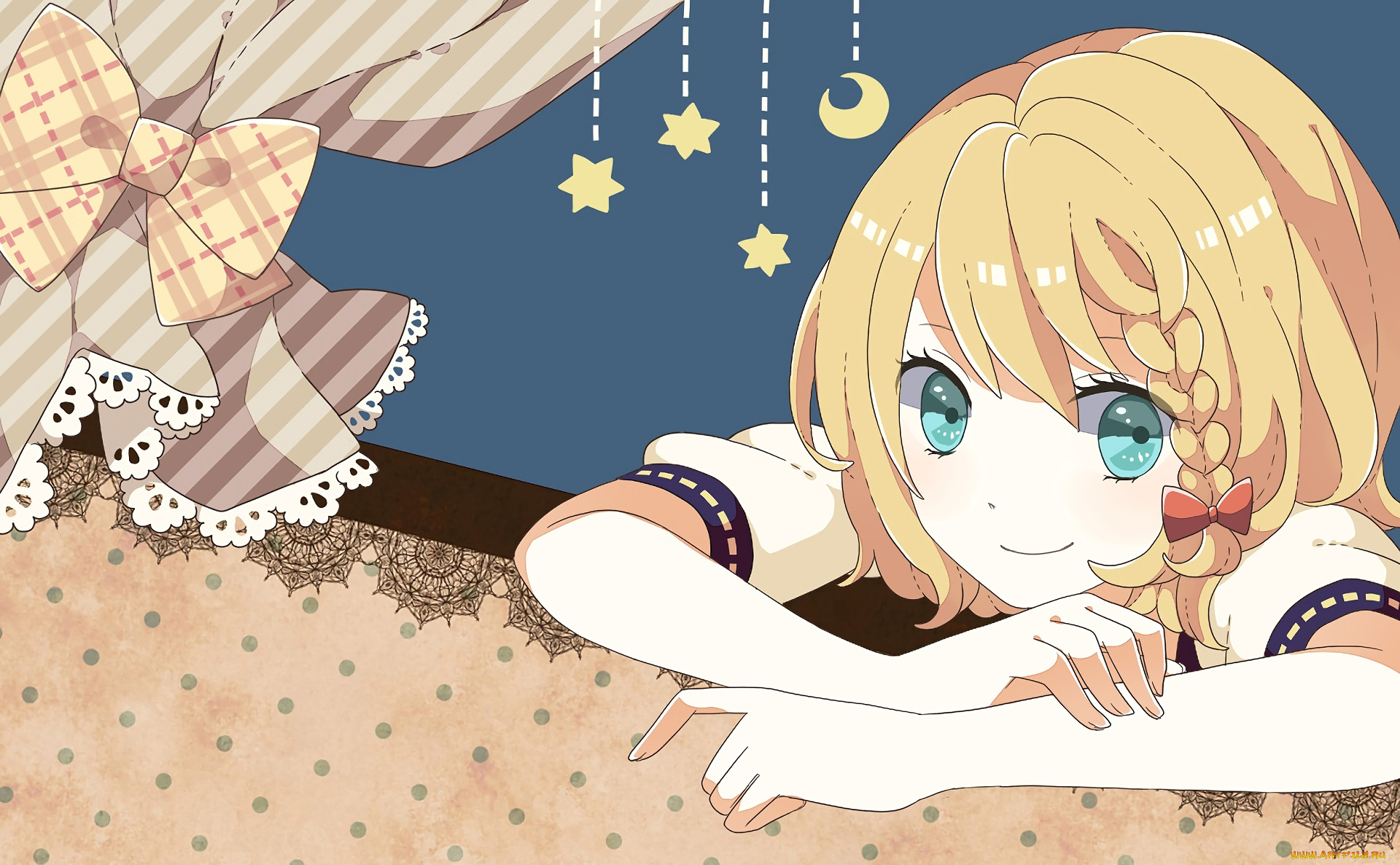 аниме, vocaloid, фон, взгляд, девушка