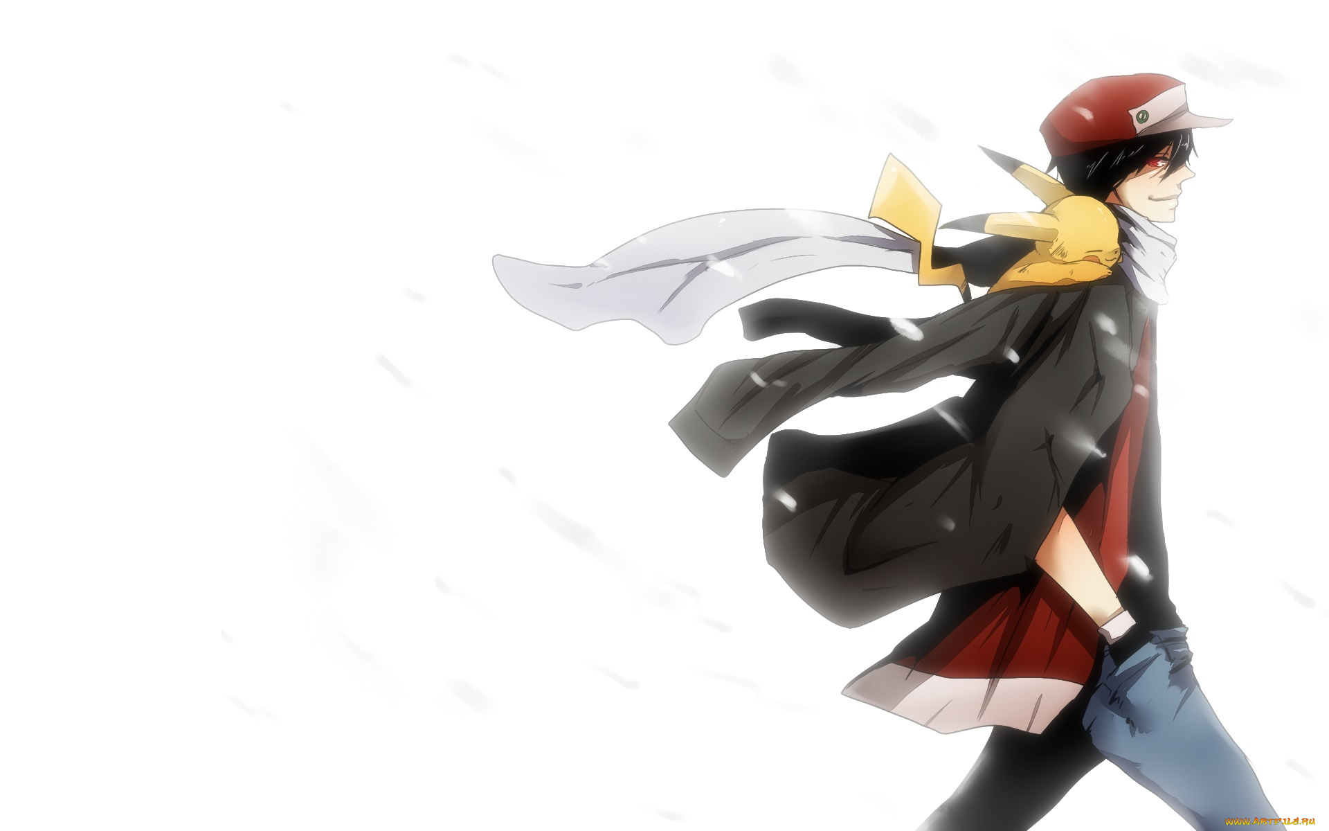 аниме, pokemon, пикачу, эш