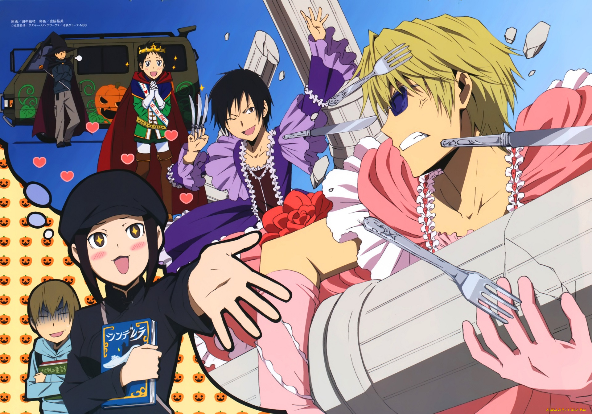 аниме, durarara, персонажи, парни