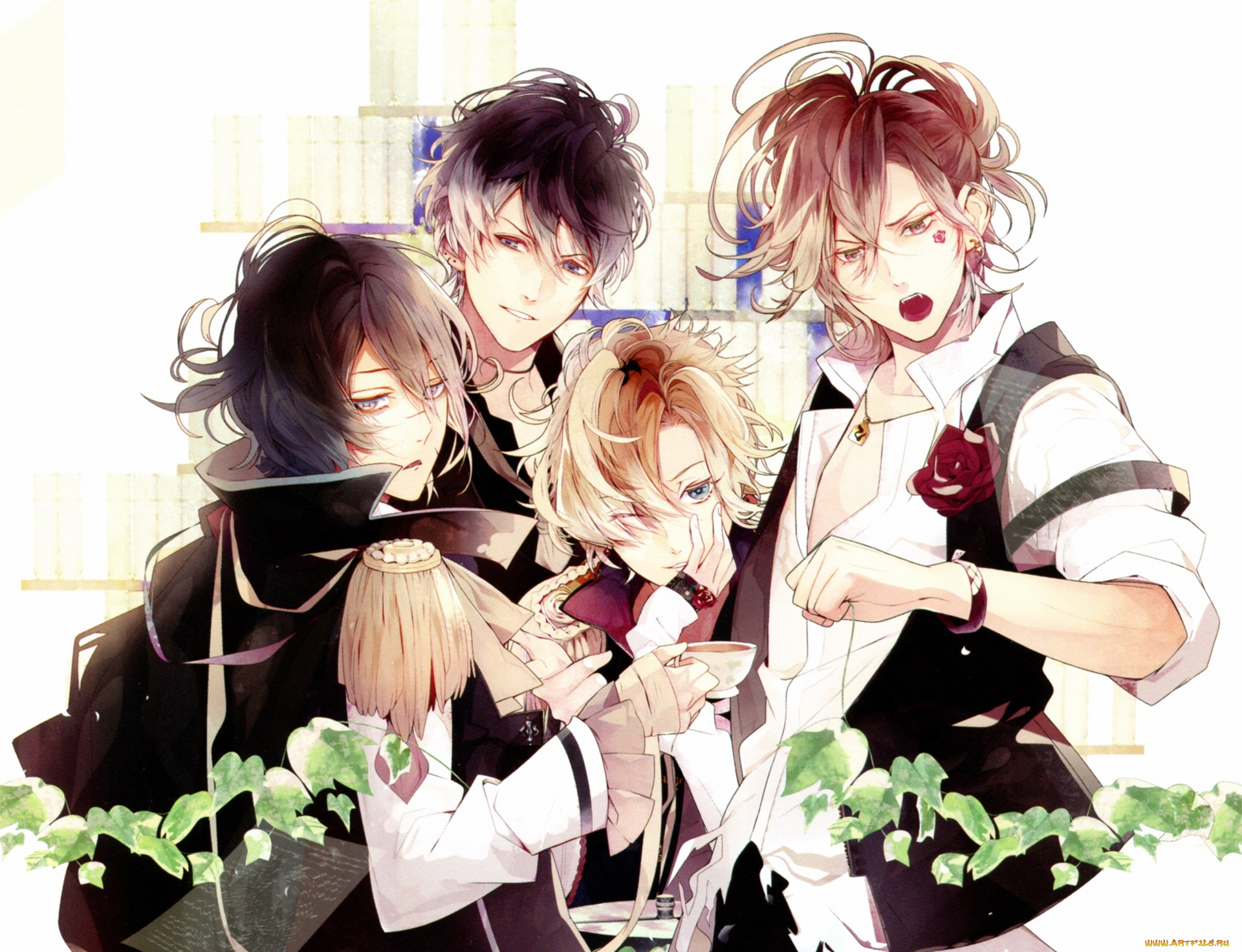 аниме, diabolik, lovers, парни