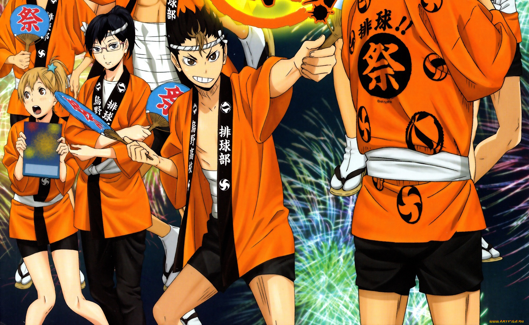 аниме, haikyuu, парни, волейбол