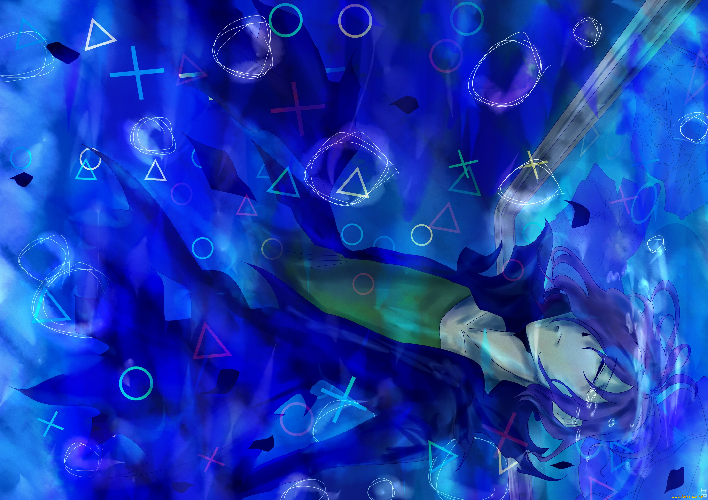 аниме, ib, гарри