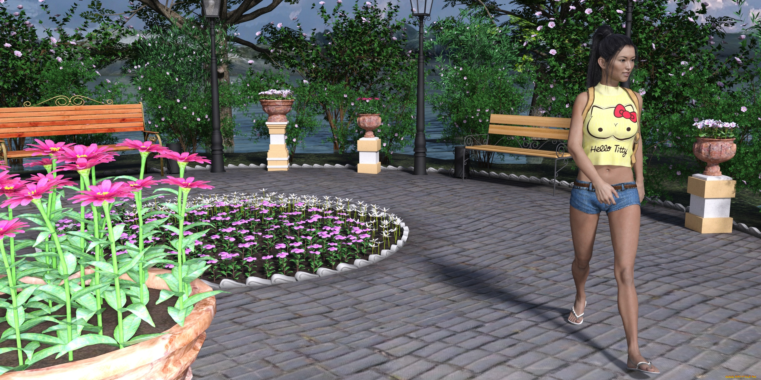 3д, графика, люди, , people, девушка, фон, взгляд